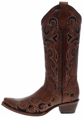 Corral Boots L5247 Braun Cowboystiefel Rahmengenähter Damen Westernstiefel