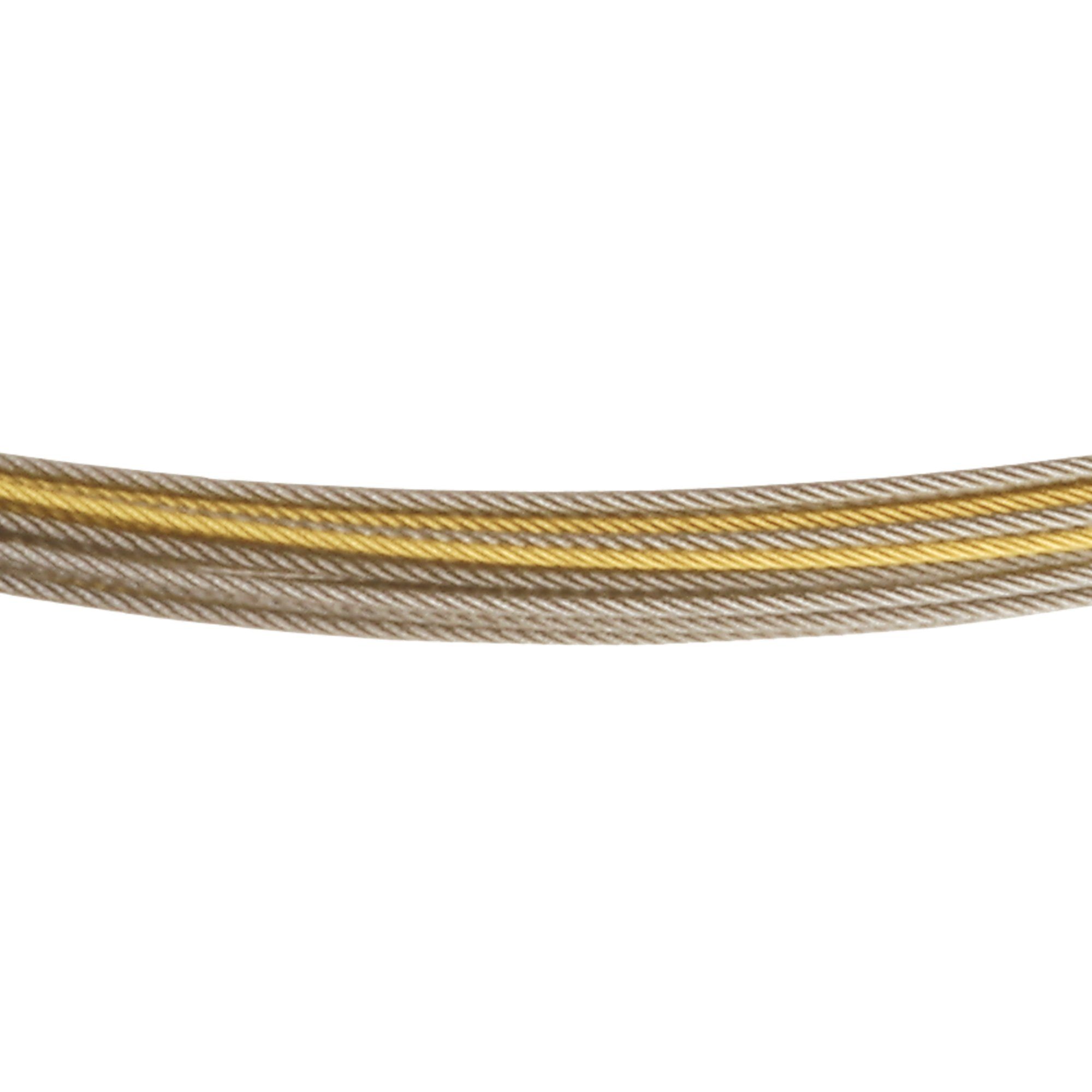 Halskette 20-fach Edelstahl bicolor DS20.bi Drahtseil