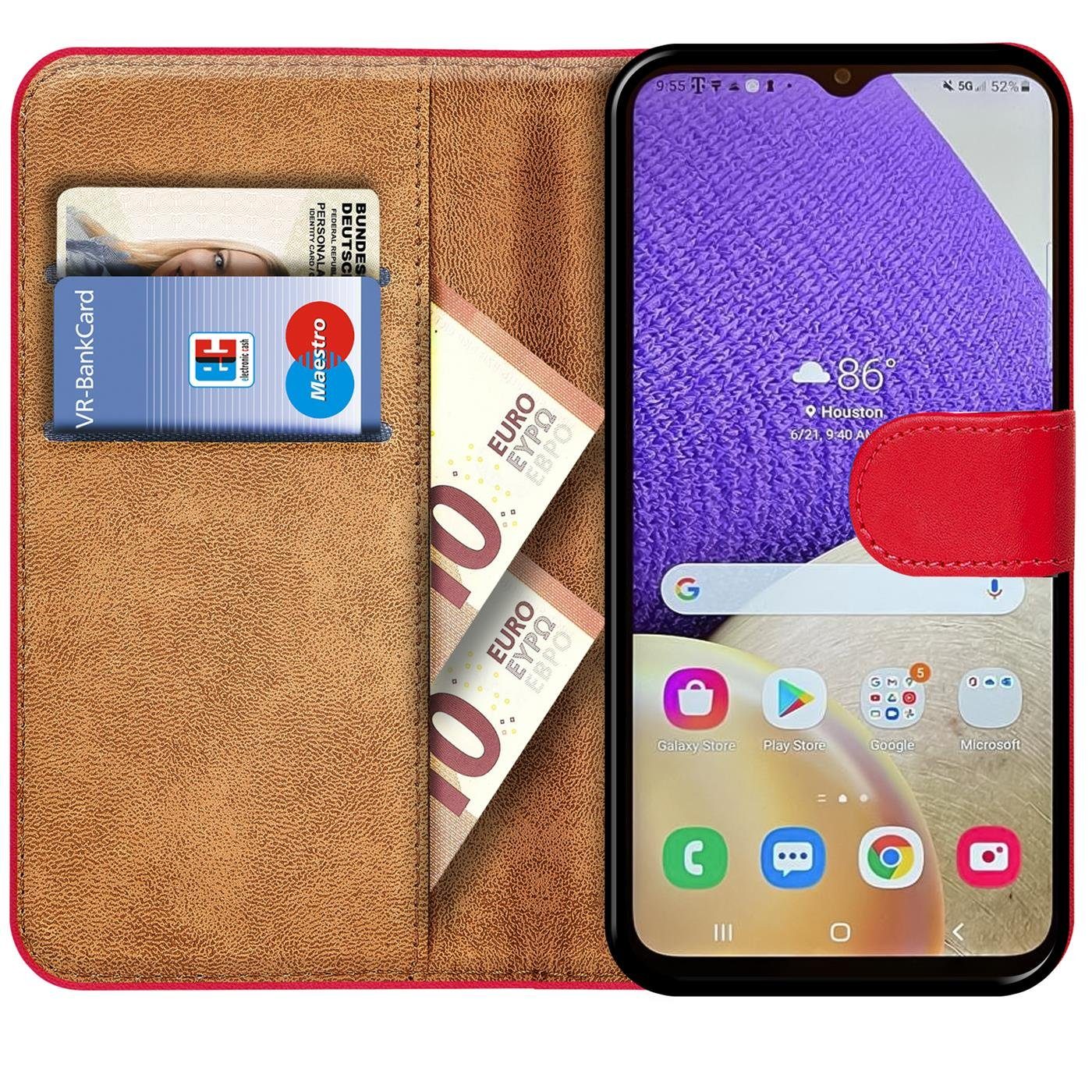CoolGadget Handyhülle Book Case Handy Tasche für Samsung Galaxy A34 5G 6,5 Zoll, Hülle Klapphülle Flip Cover für Samsung A34 5G Schutzhülle stoßfest