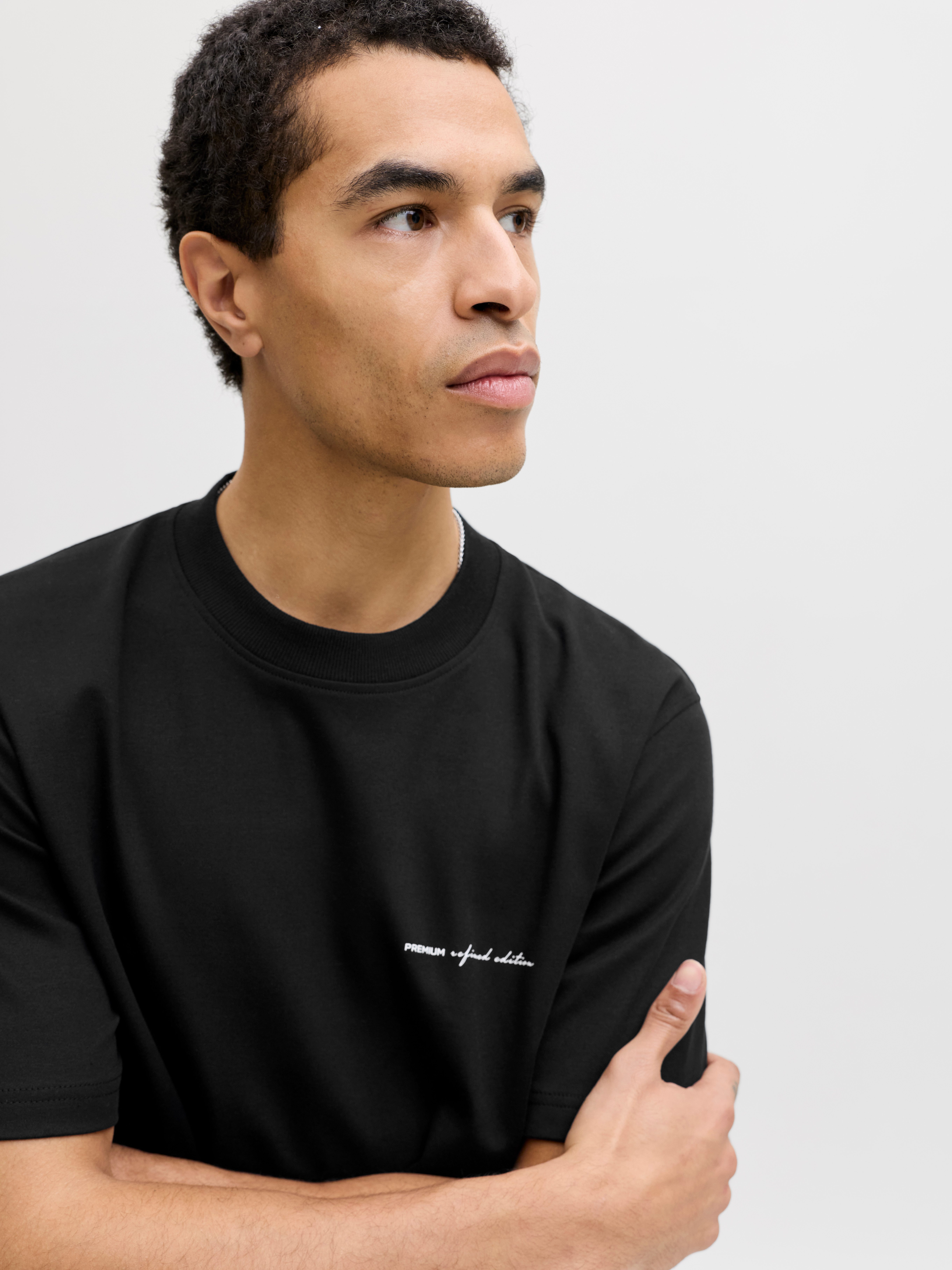 Jack & Jones T-Shirt JPRBLAOWEN SS BRANDING TEE SN Baumwollmischung, relaxed fit