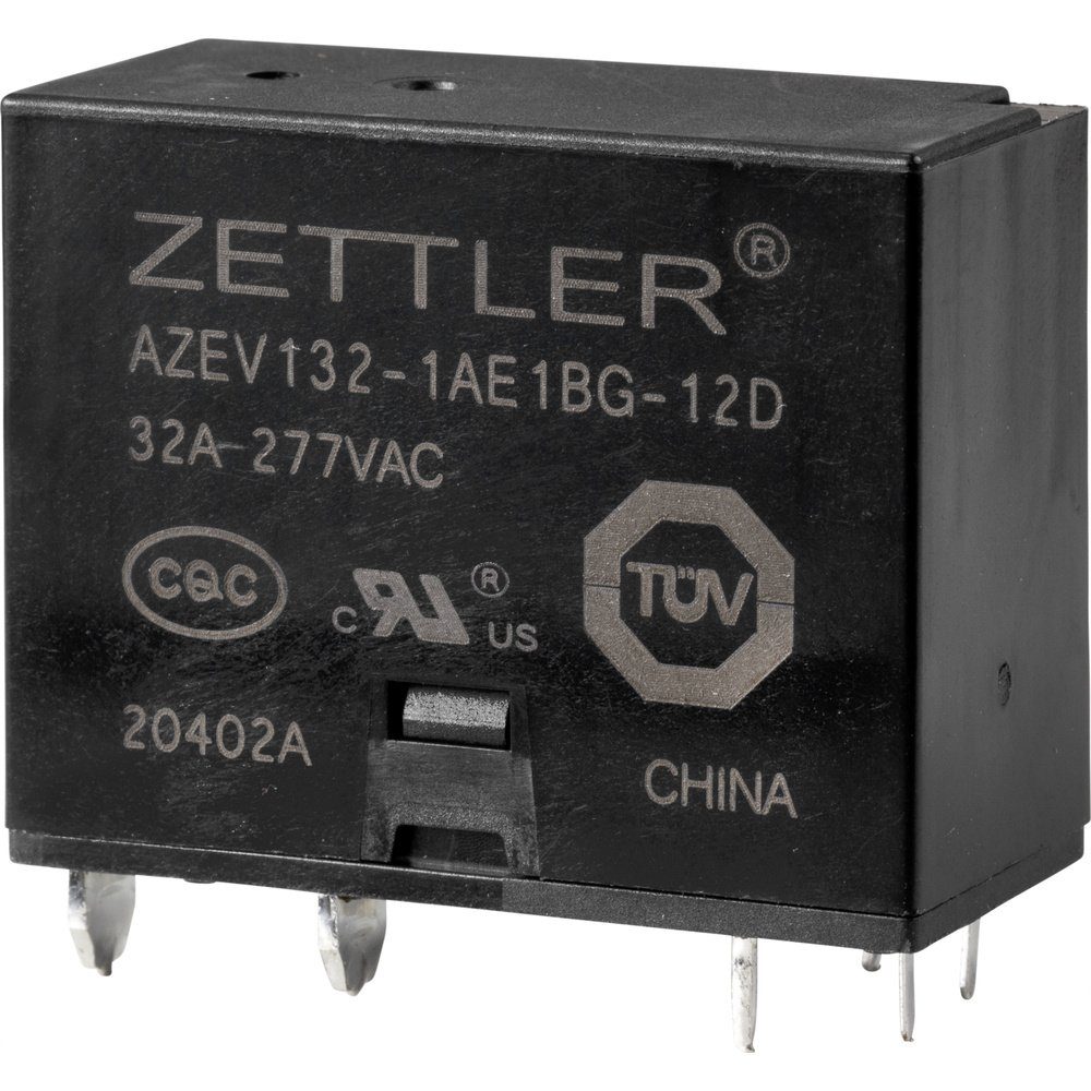 Zettler Electronics Zeitrelais Zettler Electronics AZEV132-1AE1BG-12D Powerrelais 12 V/DC 32 A 1 Schl, (AZEV132-1AE1BG-12D)
