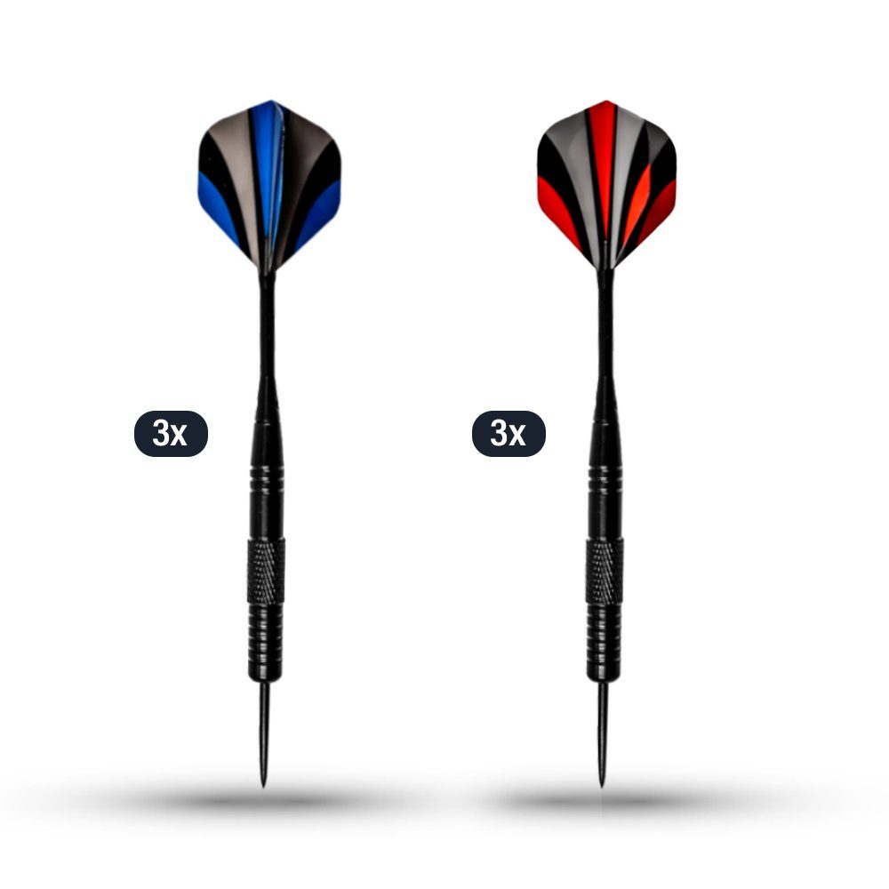 HOME DELUXE Dartscheibe FINISH 45,1 x 45,1 x 4 cm, Dartboard inkl. Dartpfeilen