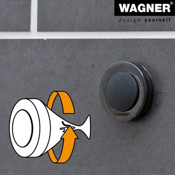 WAGNER design yourself Wandtürstopper Wandtürstopper SCREW OR GLUE - Ø 38 x 10 mm, diverse Farben, Puffer aus hochwertigem Metall/Kunststoff und Kautschuk, zum Schrauben oder Kleben