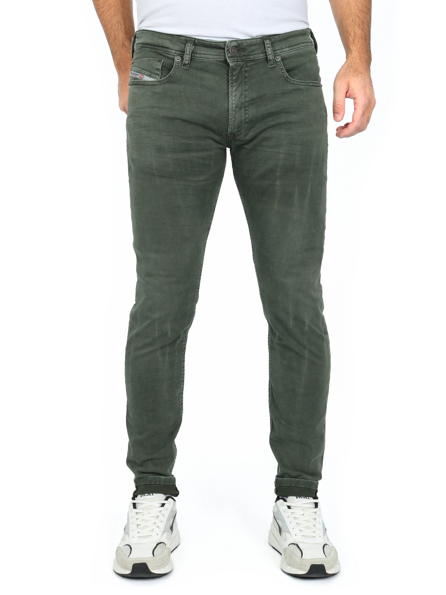 Diesel Skinny-fit-Jeans Vintage-Look in Oliv-Grün - 1979 SLEENKER 0ENAK Sup günstig online kaufen