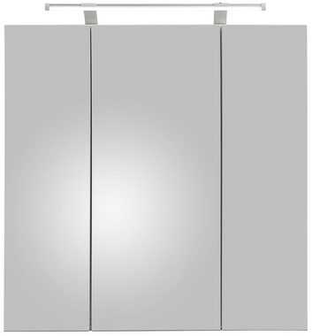 Schildmeyer Spiegelschrank »Dorina« Breite 70 cm, 3-türig, LED-Beleuchtung, Schalter-/Steckdosenbox, Glaseinlegeböden, Made in Germany