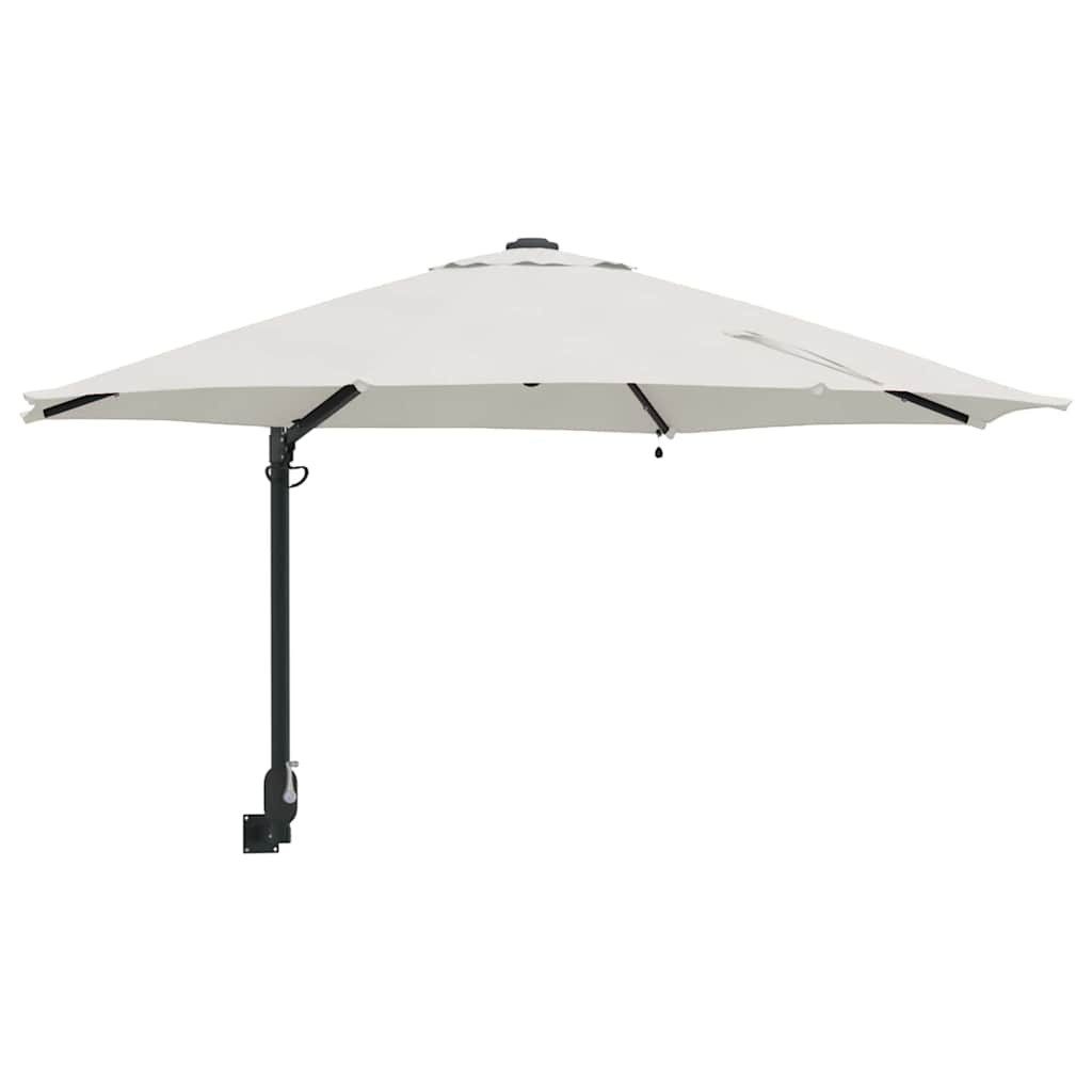 vidaXL Sonnensegel Gartenparasol Beige und Schwarz günstig online kaufen