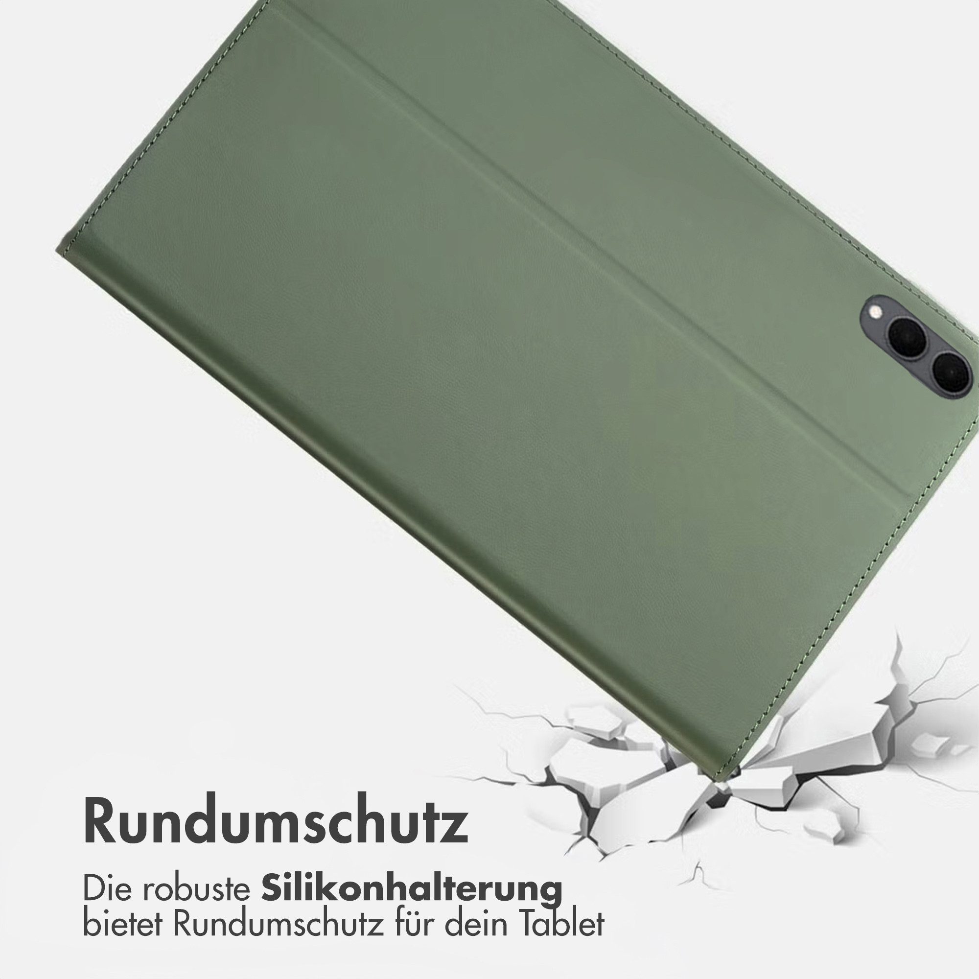 Accezz Tablet-Mappe Accezz Classic Klapphülle Samsung Galaxy Tab S11 Ultra - Grün