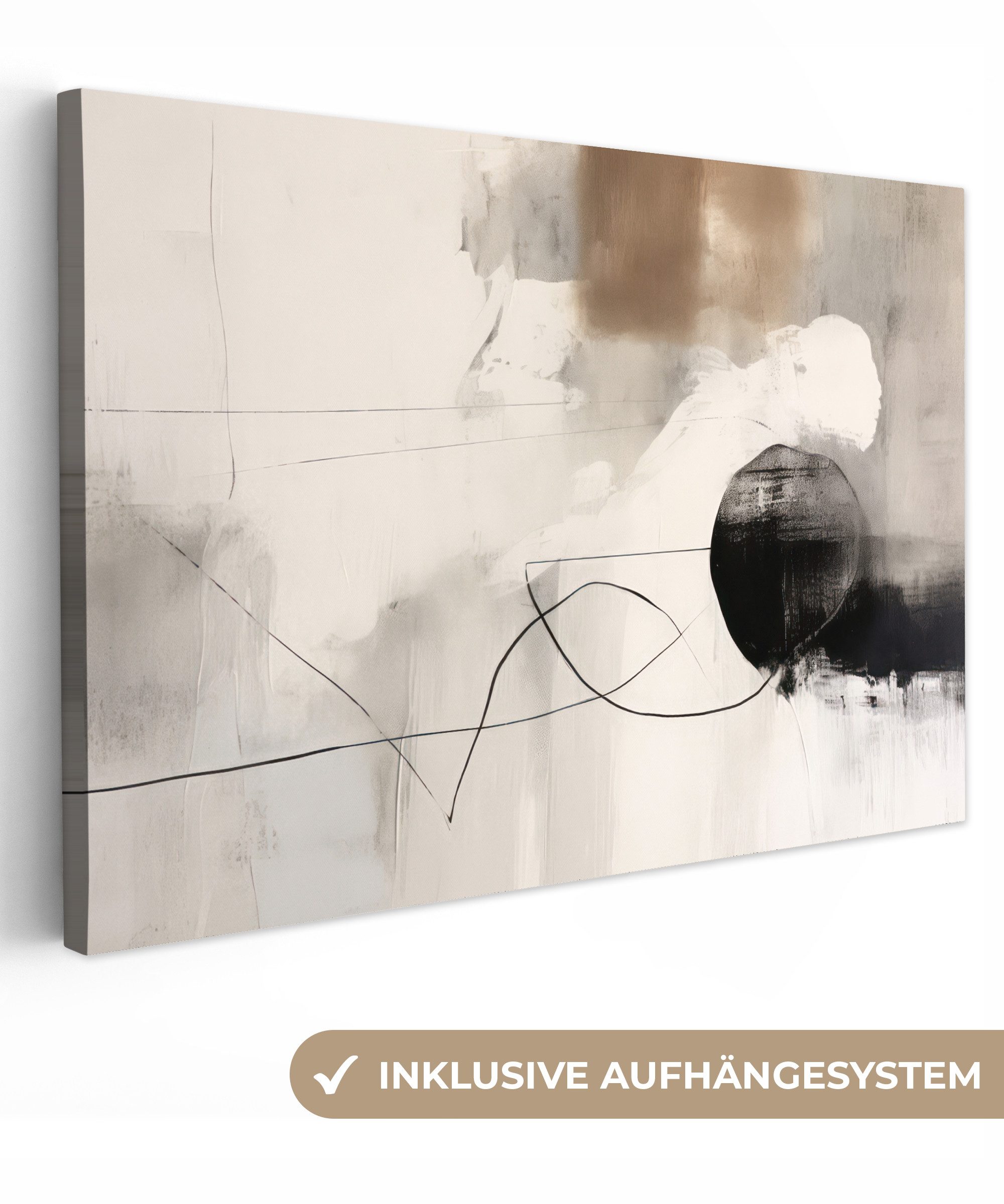 OneMillionCanvasses® Leinwandbild Abstrakte Kunst - Grau - Industriell, Fot günstig online kaufen