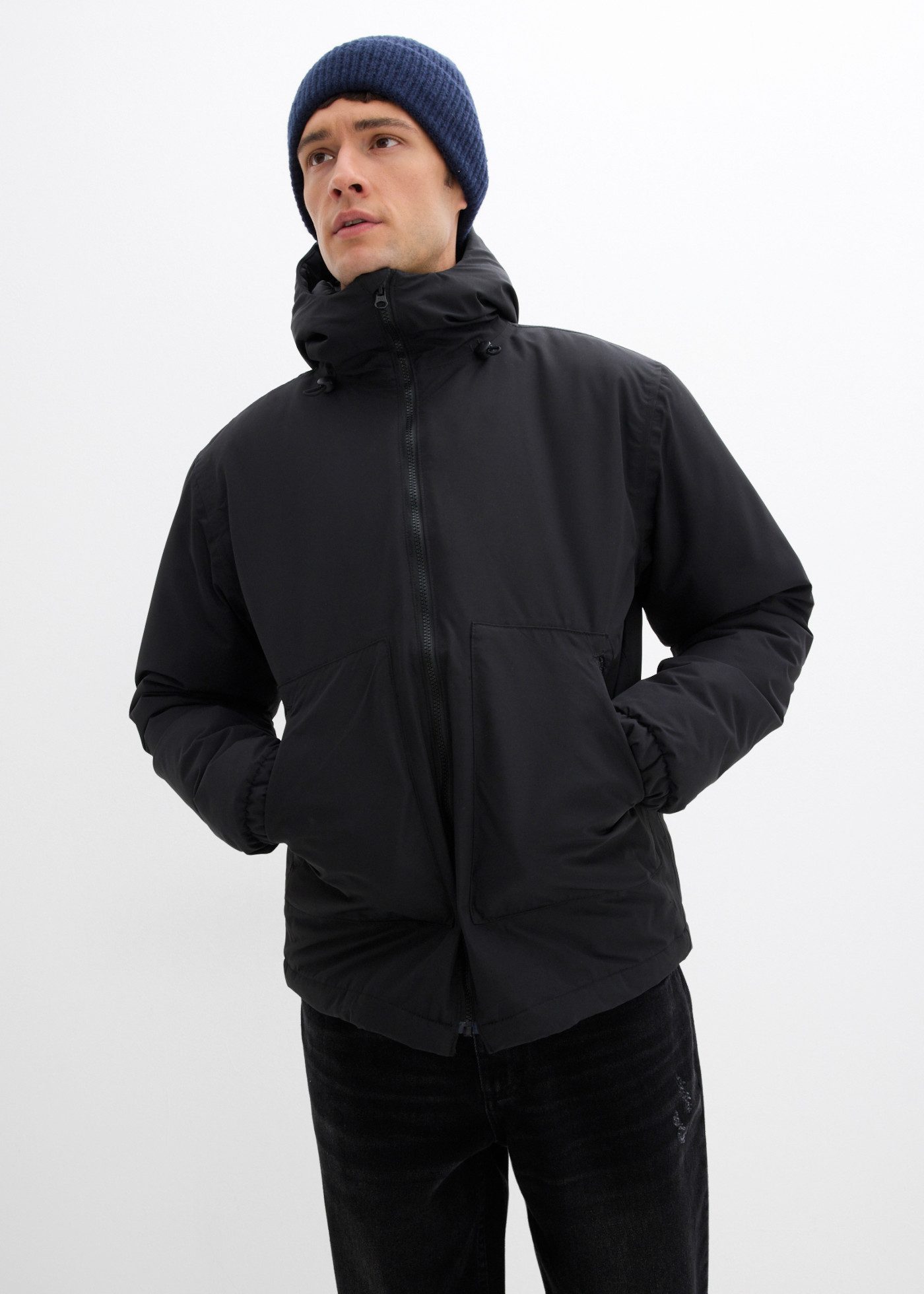 bonprix Funktionsjacke warm wattiert, Regular Fit, mit großen Reißverschlusstaschen