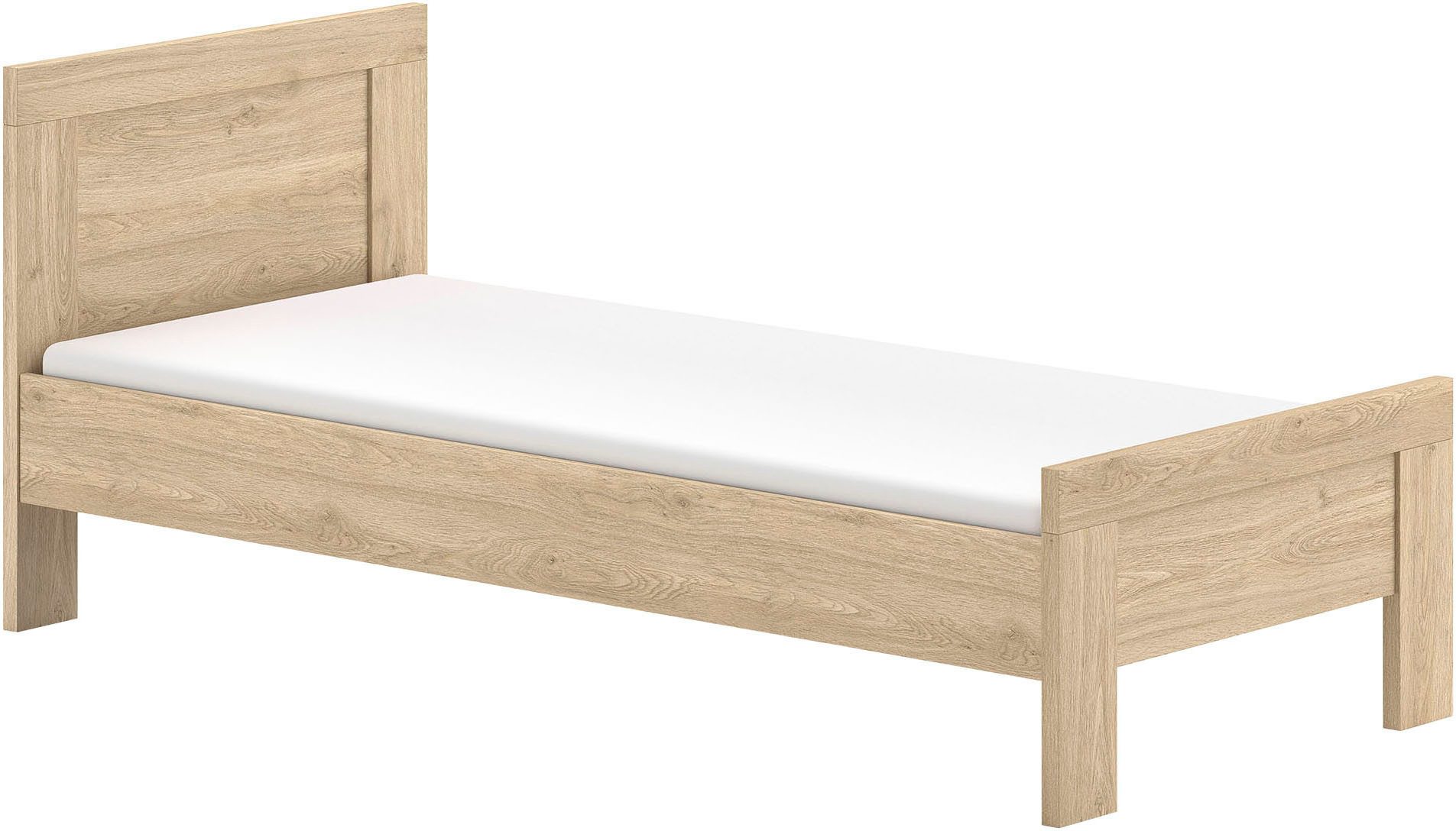Vipack Einzelbett SAM auf Rollen, einfach bedienbar, bietet zusätzlich Stauraum (B/H/T ca. 198,5x18,5x93,6 cm) auch als Zusatzbett nutzbar), Innenmaß für Matratze B:190xH:12xT:90cm, Bodenplatte geschlossen