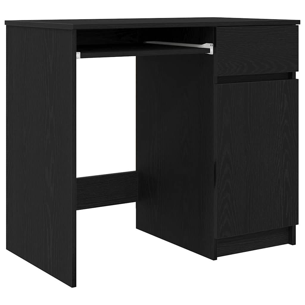 vidaXL Schreibtisch Schreibtisch Schwarz Eichen-Optik 86x49x76 günstig online kaufen