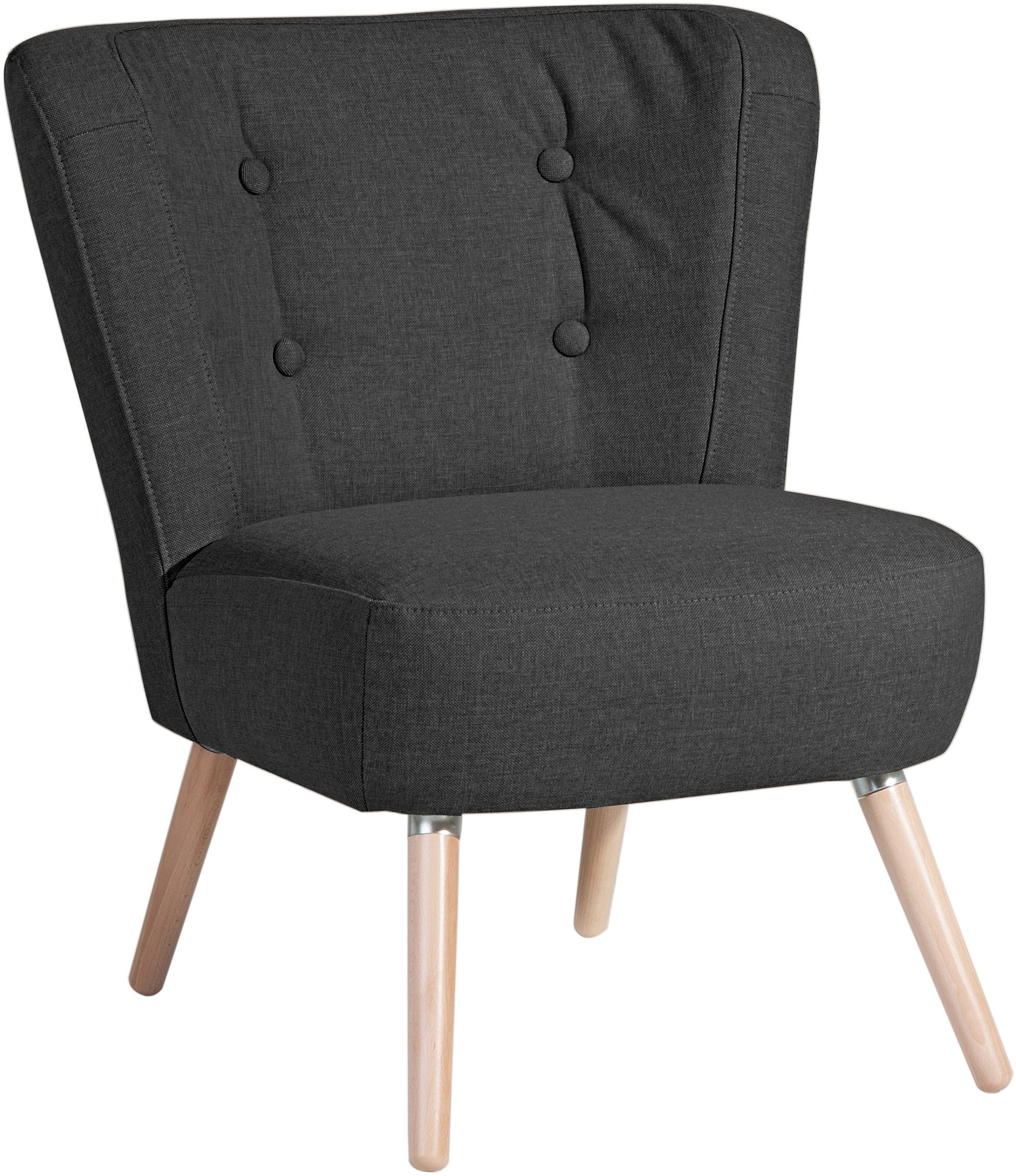 Max Winzer® Sessel Nikki, Loungesessel, Retro und modern, Solitärsessel ...