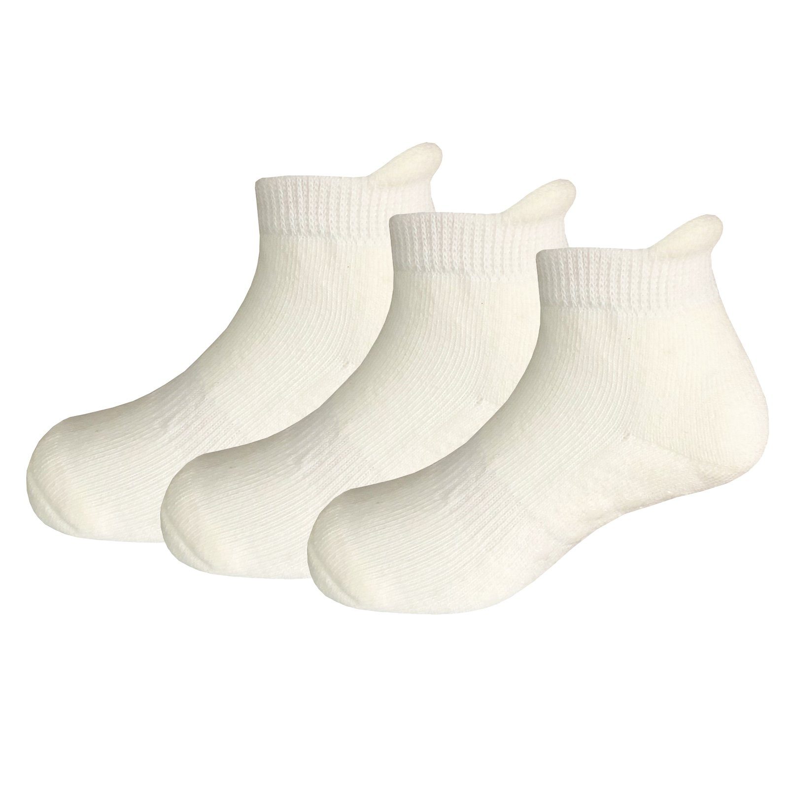 Yalion Arbeitssocken Babysocken (3-Paar) Anti-Rutsch-Socken Weiche Kinder Baumwoll Socke (Set, 3 Paar) Atmungsaktiv und warm