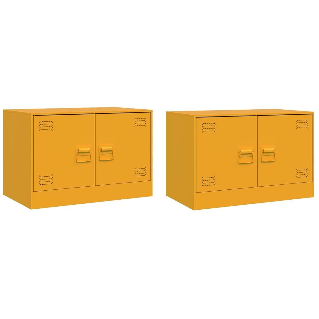 vidaXL TV-Schrank TV-Schränke 2 Stk. Senfgelb günstig online kaufen