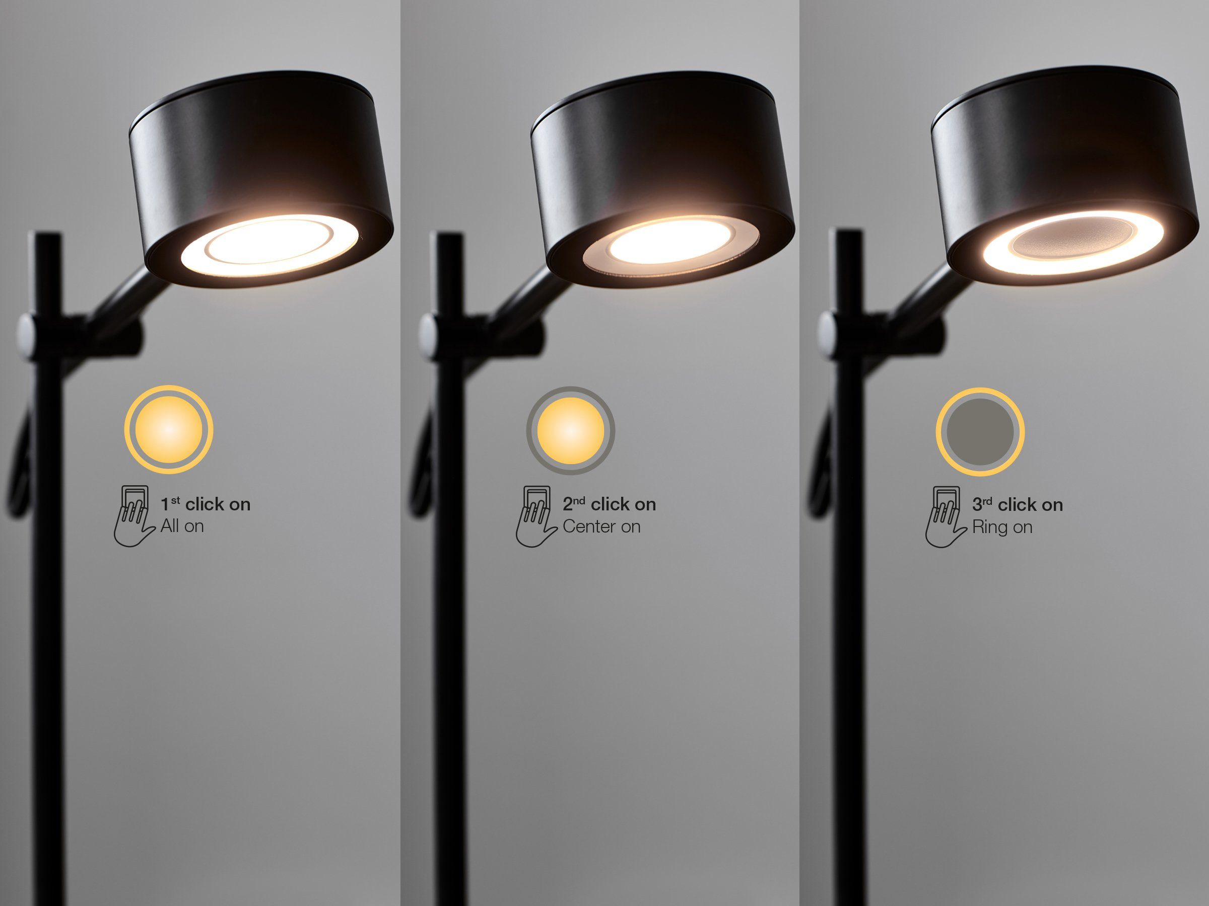 Nordlux LED Stehlampe für Stimmungslicht,verstellbar Warmweiß, Dimmfunktion, integriert, CLYDE, LED Hängeleuchte,+LED,+Dimmer fest