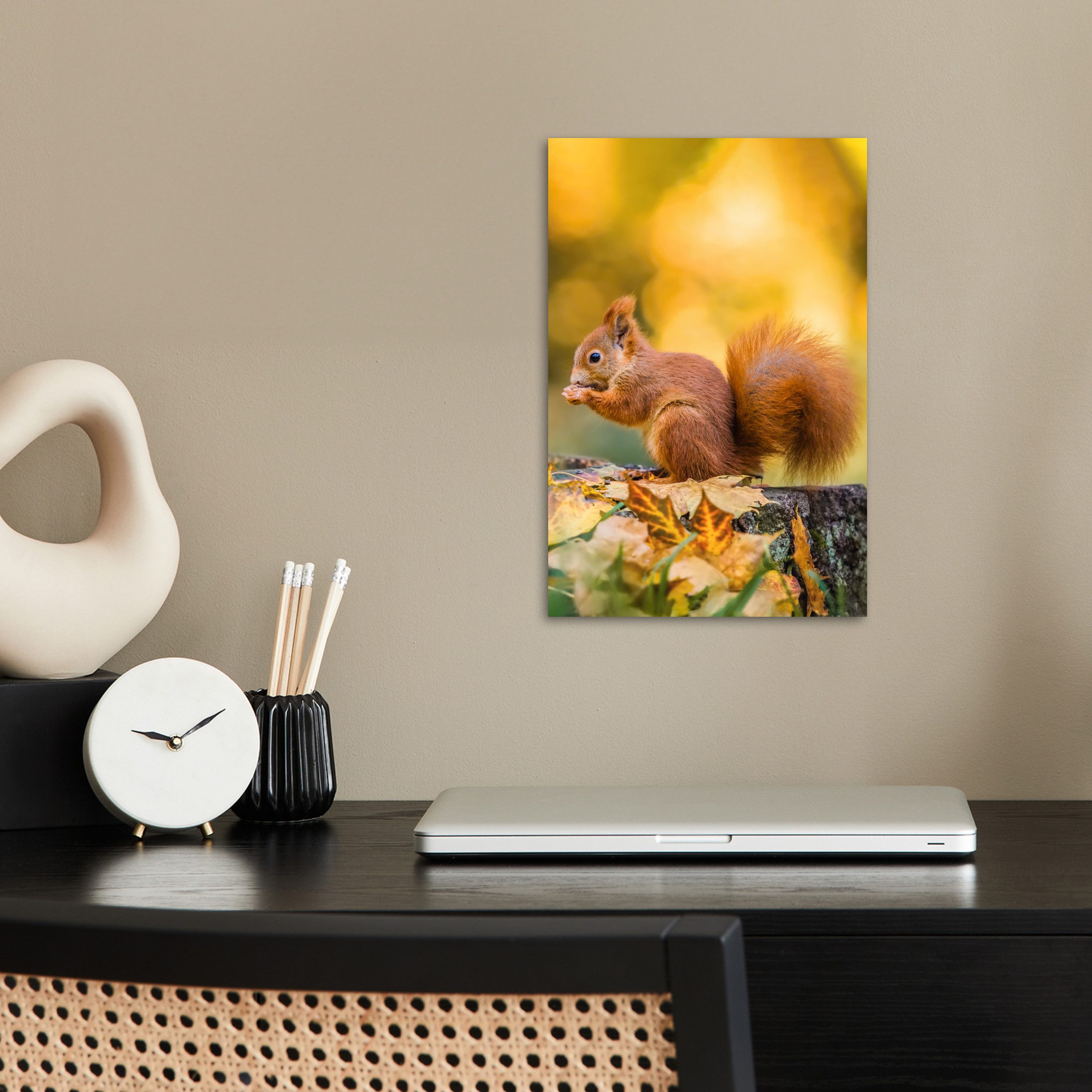 MuchoWow Poster Eichhörnchen - Herbst - günstig online kaufen