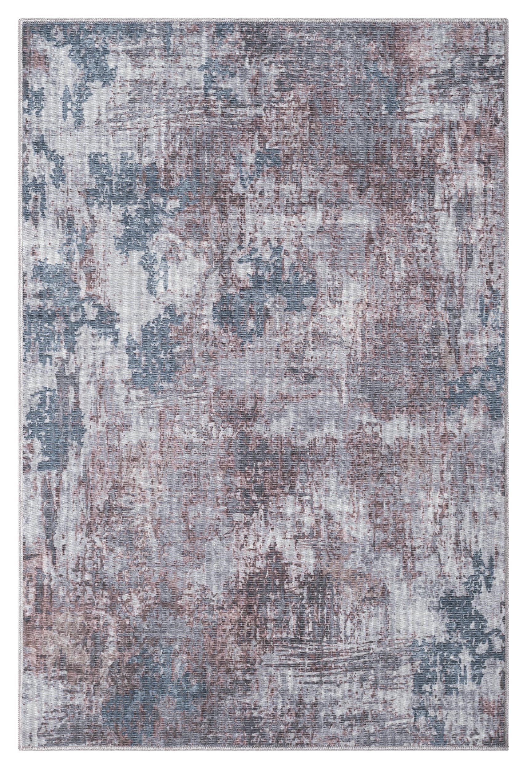 Wohnando Teppich MY-RUG Ishaan, Waschbarer Teppich 180x120cm, rechteckig, Höhe: 3 mm, modernes Design, waschbar bis 30°C, In- und Outdoor geeignet