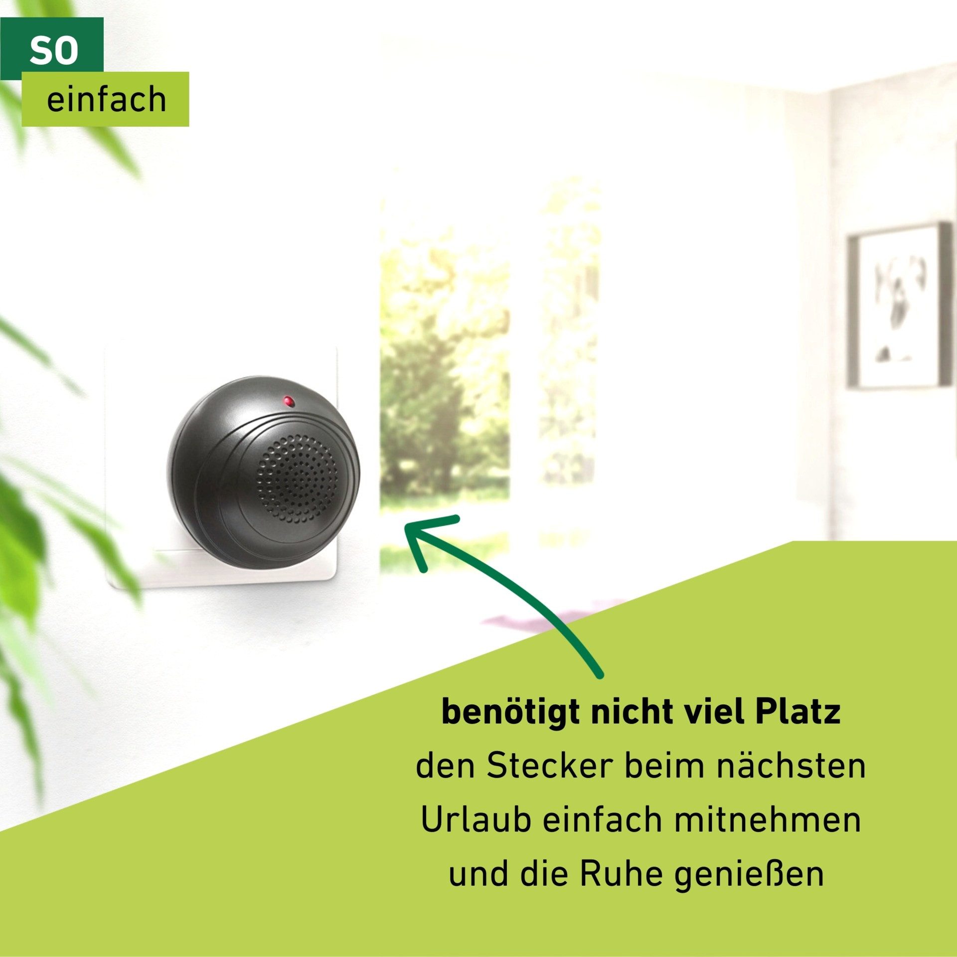 Windhager Insektenabwehrgerät für Mücken, Mückenabwehr Classic, Mückenstecker, hält Mücken in Innenräumen mithilfe von ultrahohen Tonfrequenzen fern – Bild 4 von 5