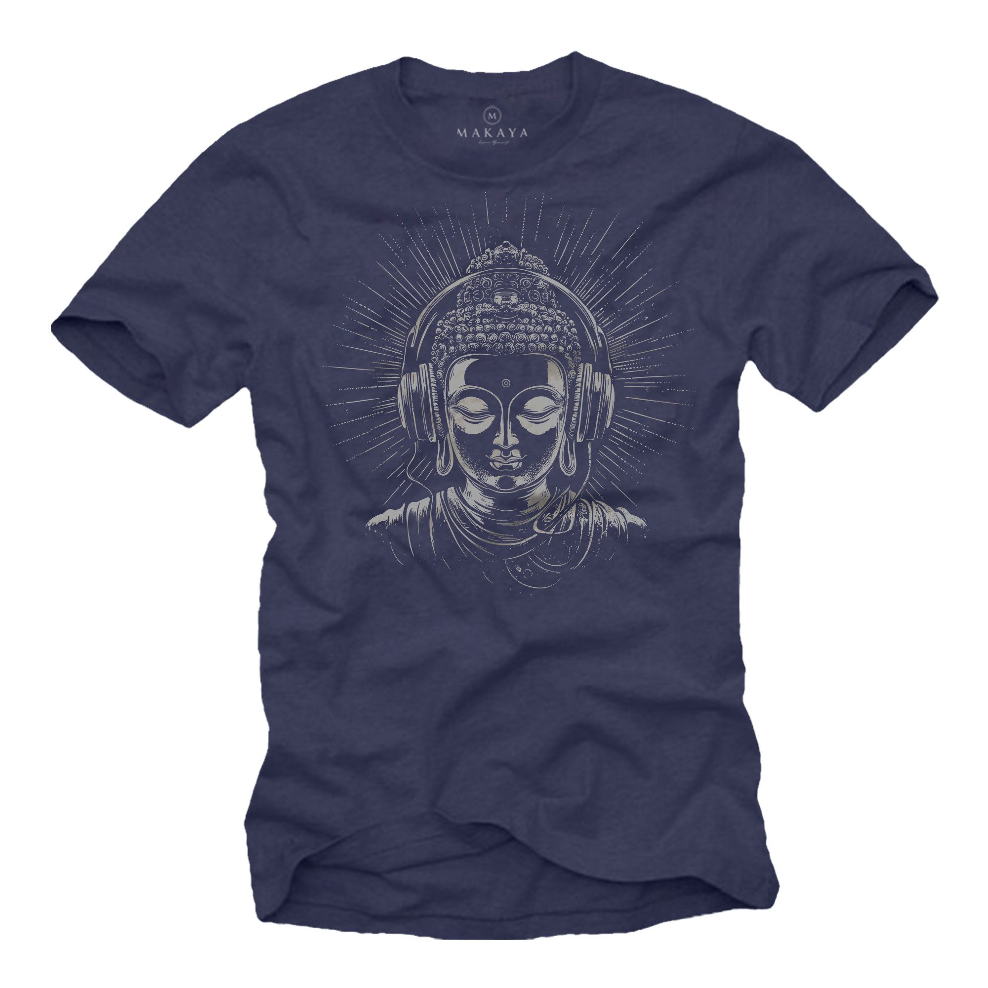 MAKAYA Print-Shirt Buddha Motiv Yoga T-Shirt günstig online kaufen