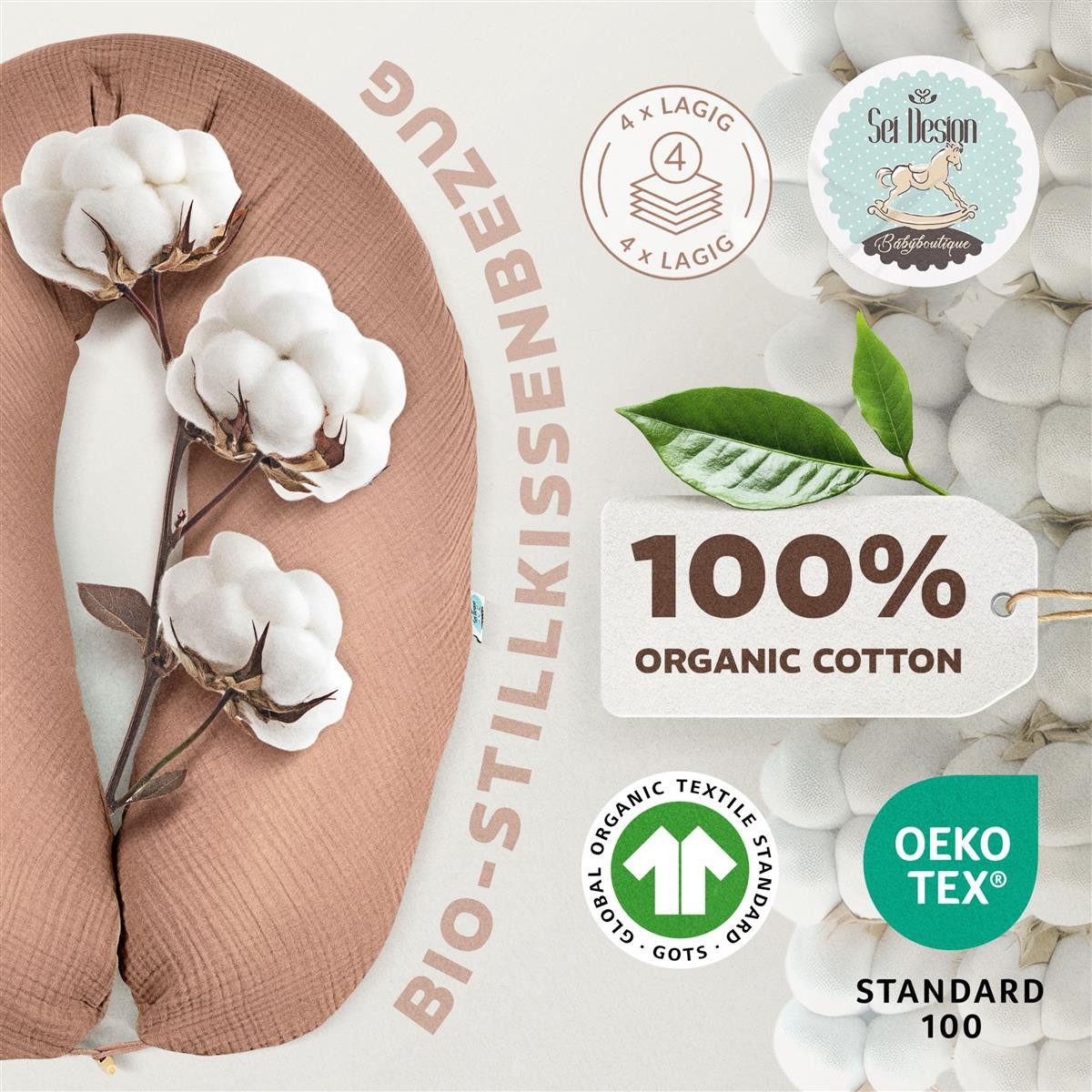 SEI Design Stillkissenbezüge Bezüg für Stillkissen Lagerungskissen Seitensc günstig online kaufen