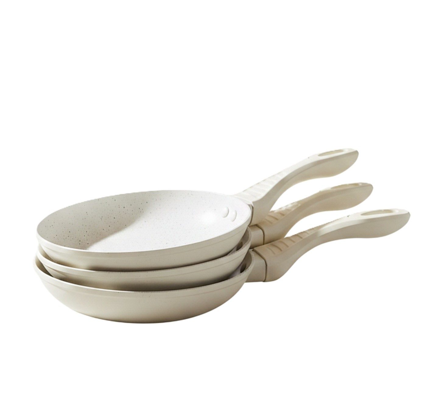 Cheffinger Pfannen-Set 3 teilig, mit Antihaft-Marmorbeschichtung - ø20/24/28 cm, Aluminium (3-tlg), ø20/24/28 cm, Induktionsgeeignet