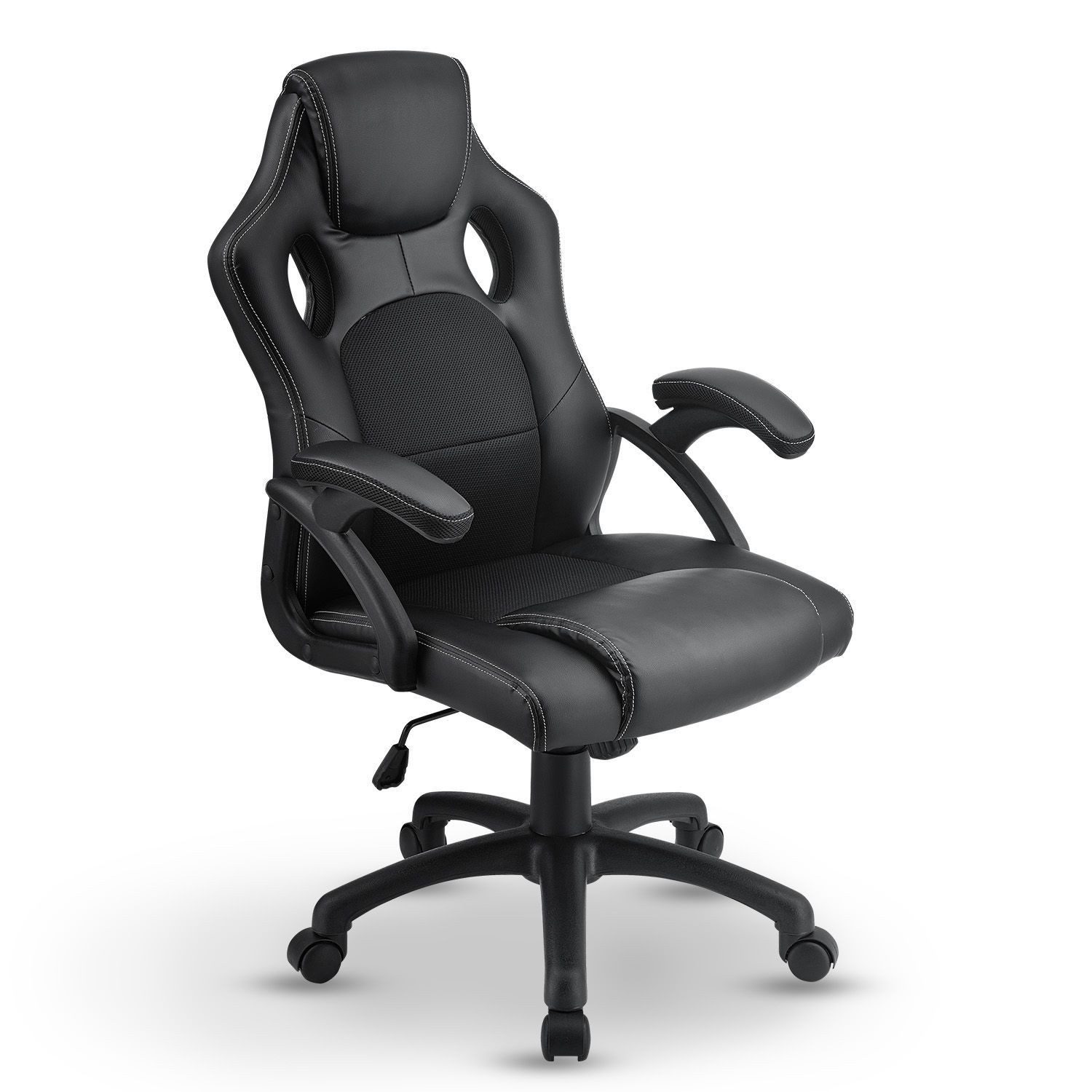 Juskys Gaming-Stuhl Montreal, Ergonomisch geformte Sitzfläche, Rückenlehne günstig online kaufen