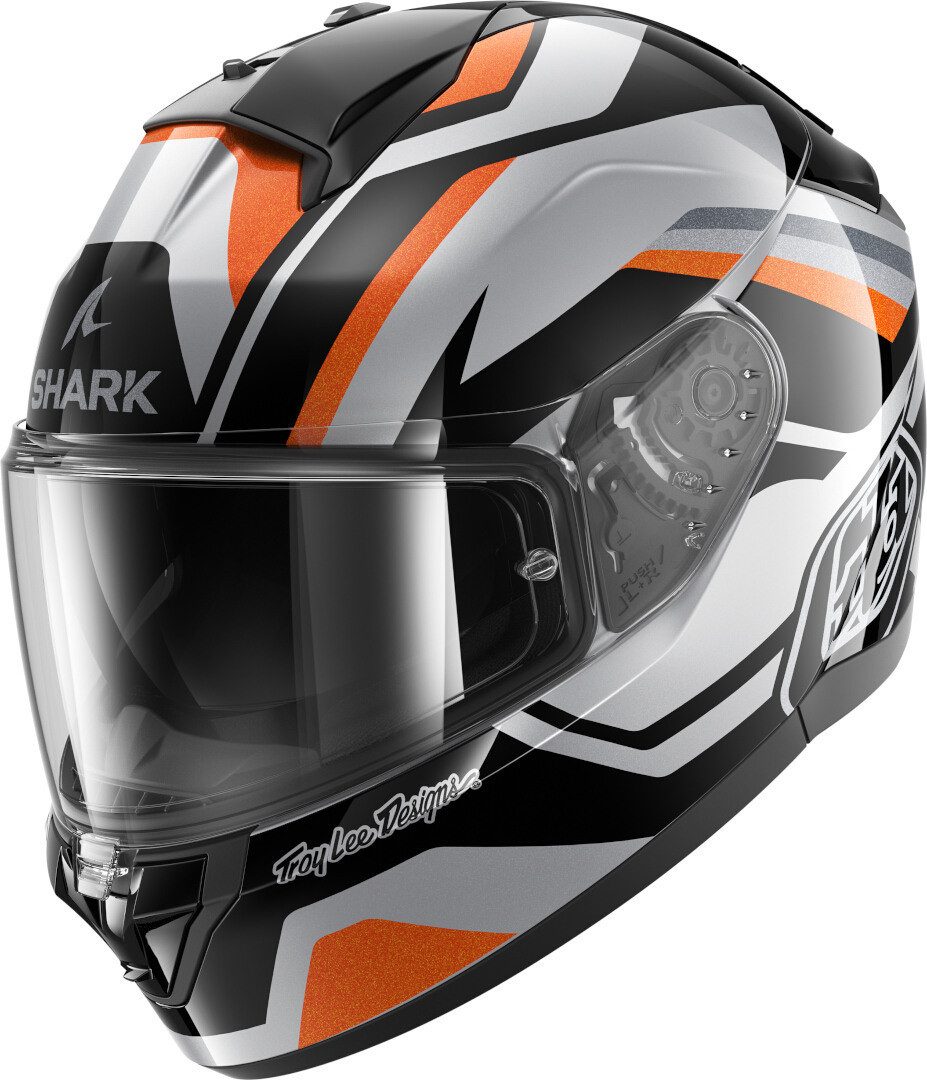 Motorradhelm SHARK Ridill 2 Apex grau orange schwarz