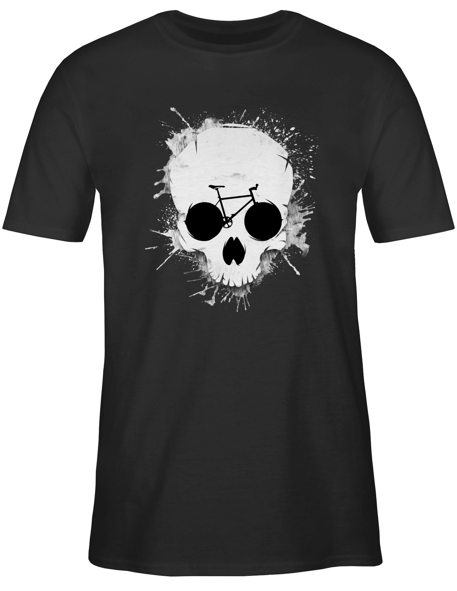 Shirtracer T-Shirt Ride or die - Totenkopf Fahrrad Fahrrad Bekleidung Radsport