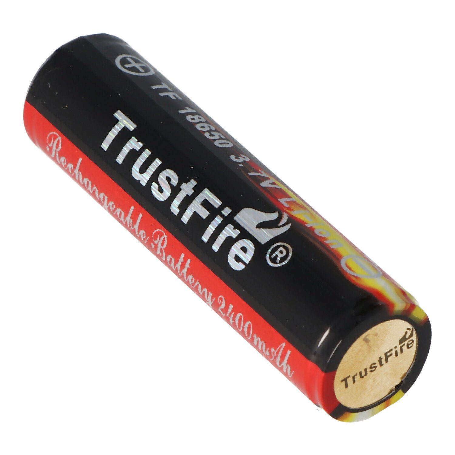 Trustfire Trustfire 18650 2400mAh Abmessungen (3,7 mAh 2400 beachten V) 68,5x18, Akku 3,7V geschützt