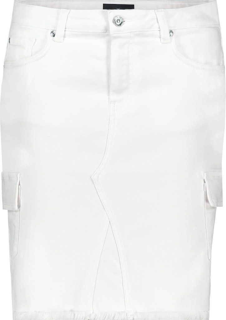 Monari Jeansrock 408961 weiss