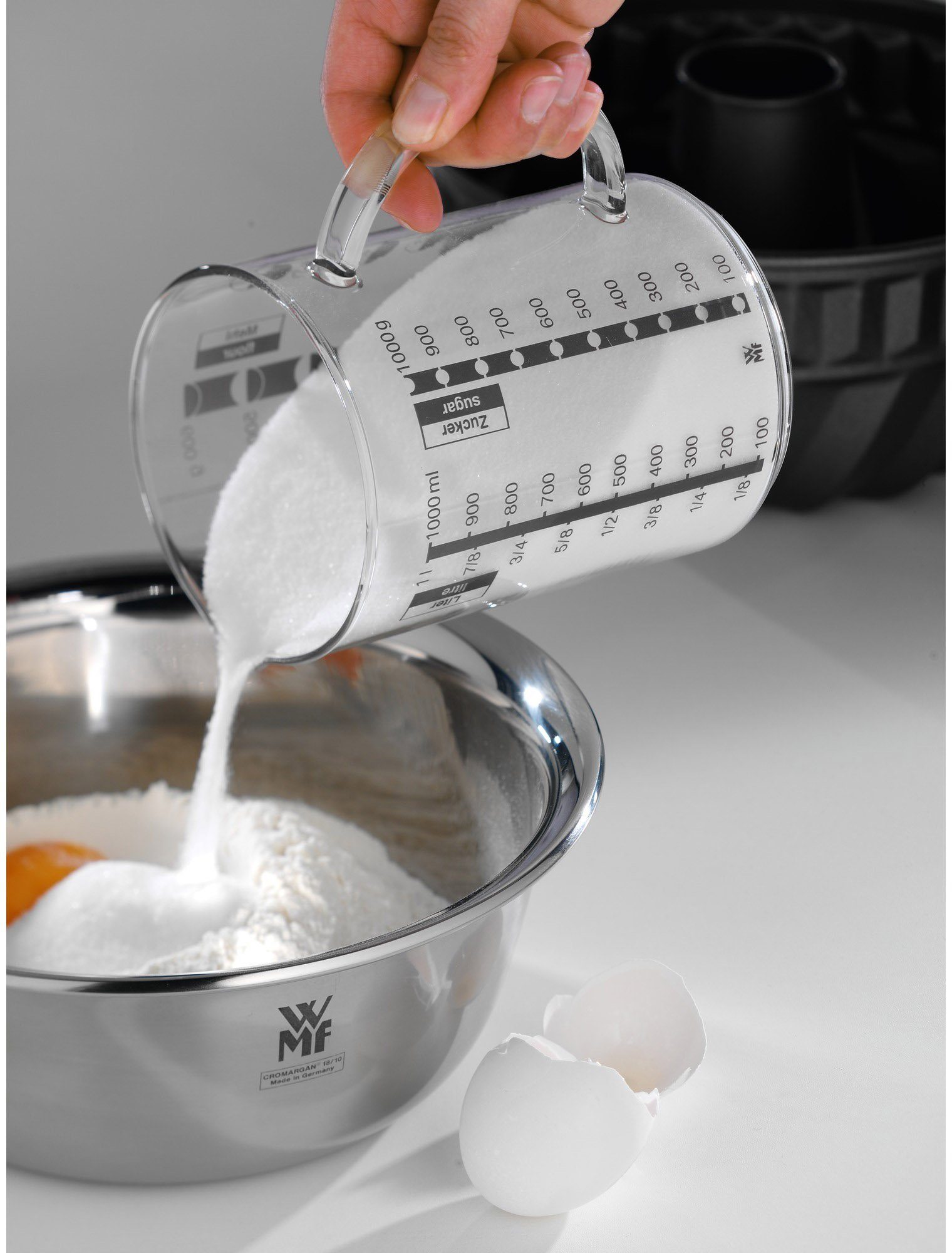 WMF Messbecher Gourmet, Glas, (1-St), Kleinstmengen genau ablesbar