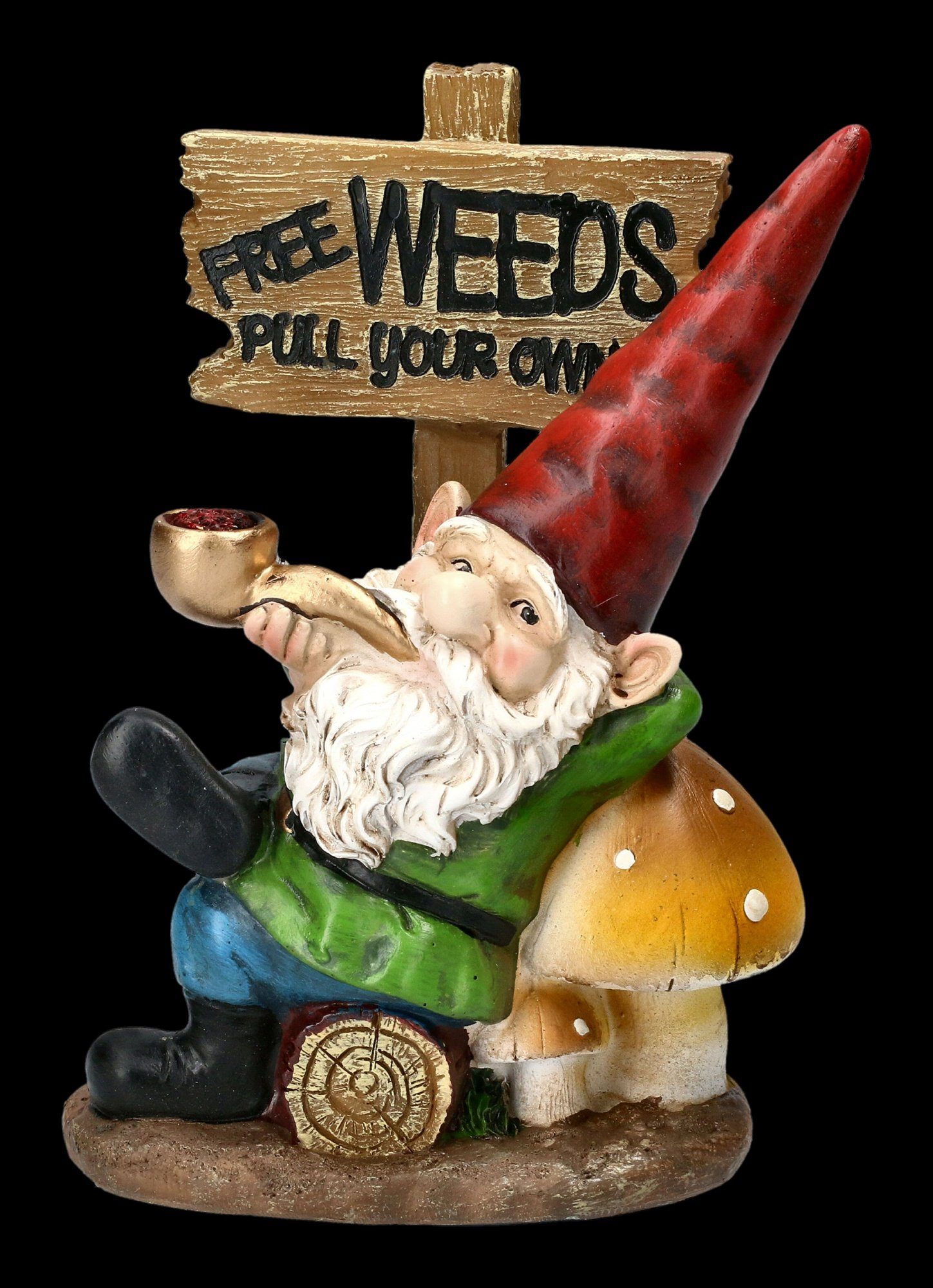 - Dekofigur Shop Gartenzwerg Free Gartenzwerg Pfeife GmbH - Figuren mit Weeds Figur