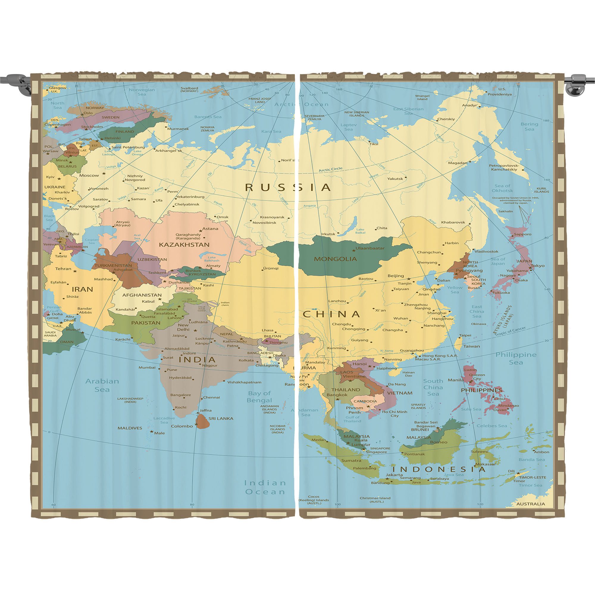 Gardine Schlafzimmer Kräuselband Vorhang mit Schlaufen und Haken