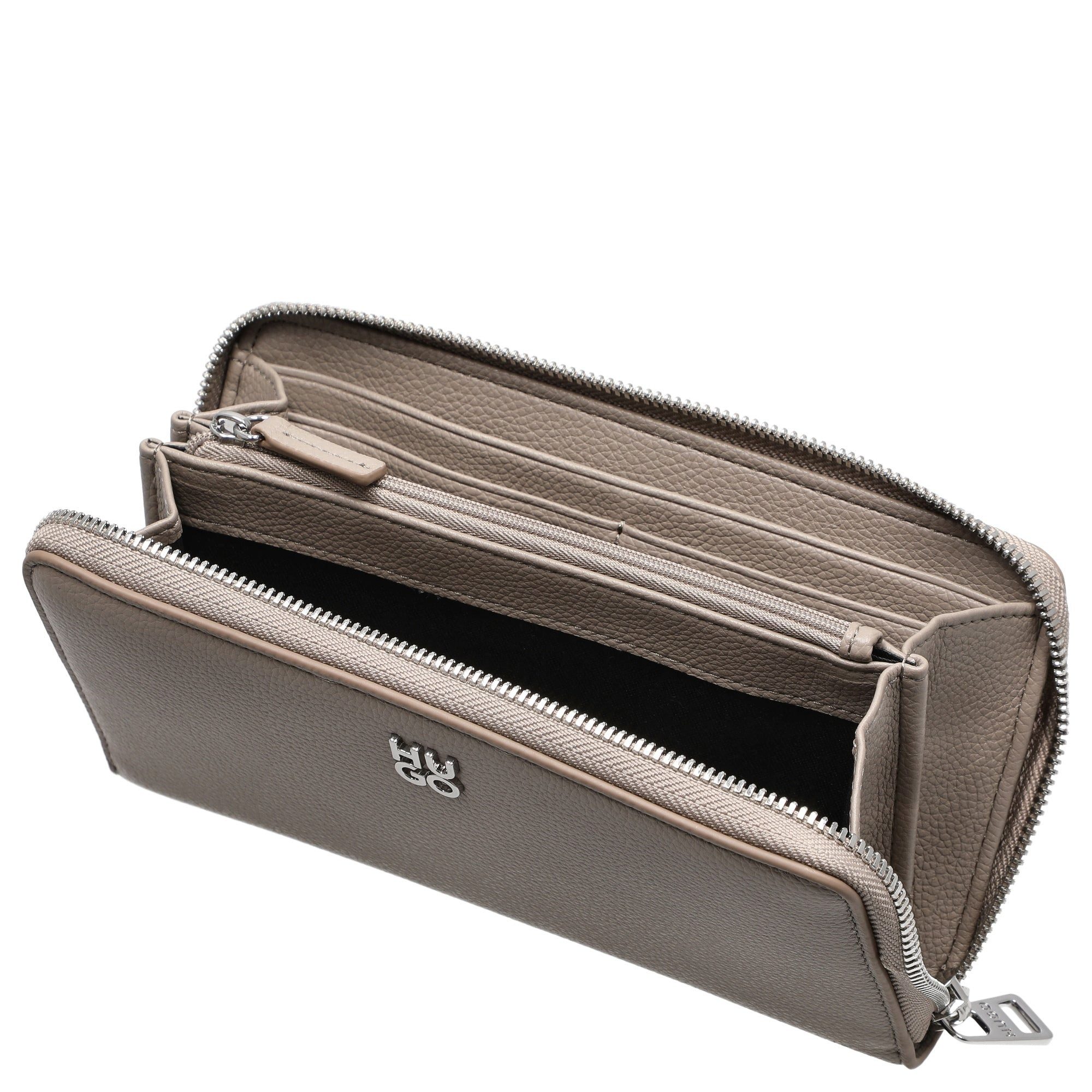 HUGO Geldbörse Chris 2.0 Zip Around - Geldbörse 12cc 19 cm (light beige) günstig online kaufen