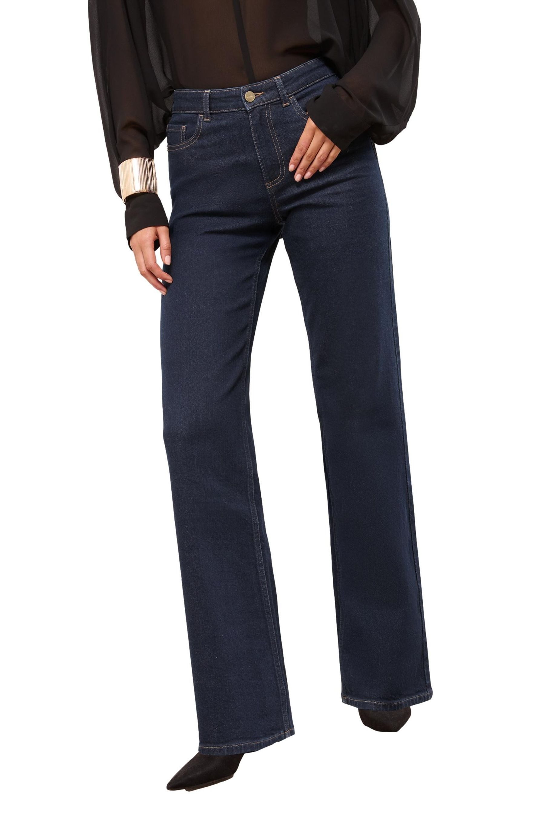 Weite Jeans Lipsy Jeans mit weitem Bein, Kurzgröße