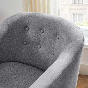 VASAGLE Relaxsessel »Fernsehsessel, Sessel«, aus Stoff, mit gepolstertem Sitzkissen, Beine aus Massivholz