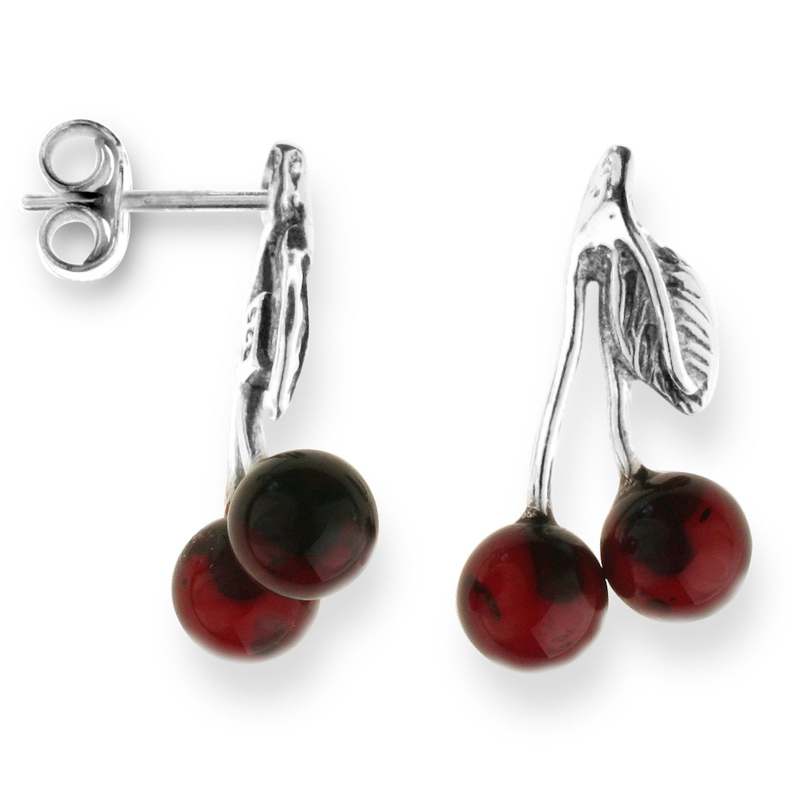 Paar Ohrhänger Ostsee-Schmuck Ohrhänger Kirsche Ohrhänger Kirsche