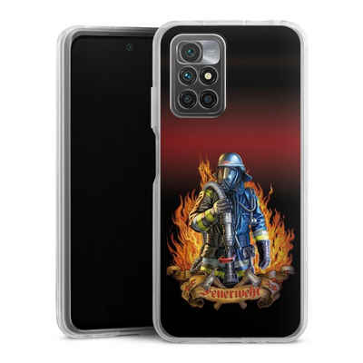 DeinDesign Handyhülle Feuerwehrmann Feuerwehr Beruf Firefighter, Xiaomi Redmi 10 2022 Hülle Bumper Case Handy Schutzhülle