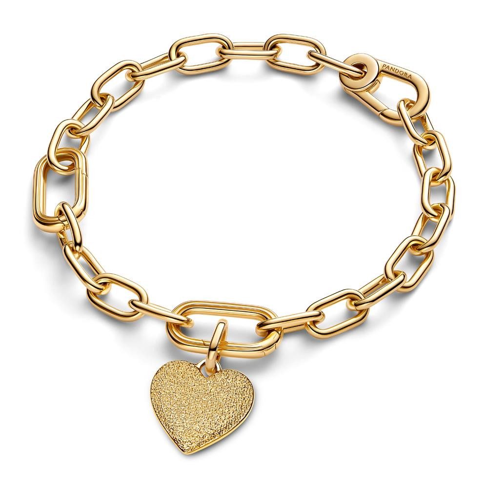 Pandora Charm-Einhänger PANDORA ME Medaillon-Charm Herz, IP Gold