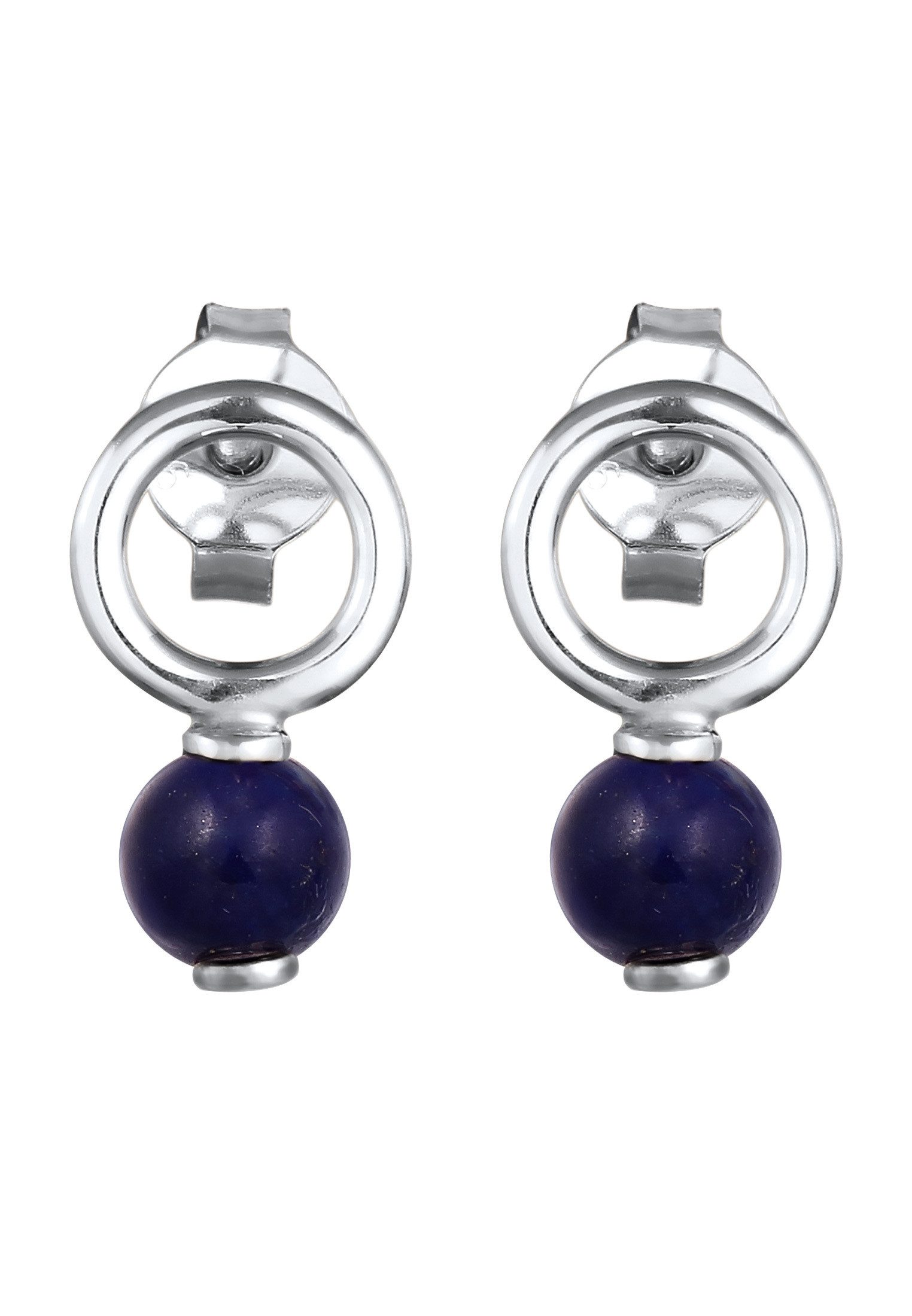 Elli Paar Ohrstecker Ohrstecker Lapis Lazuli Blau 925 Sterling Silber günstig online kaufen