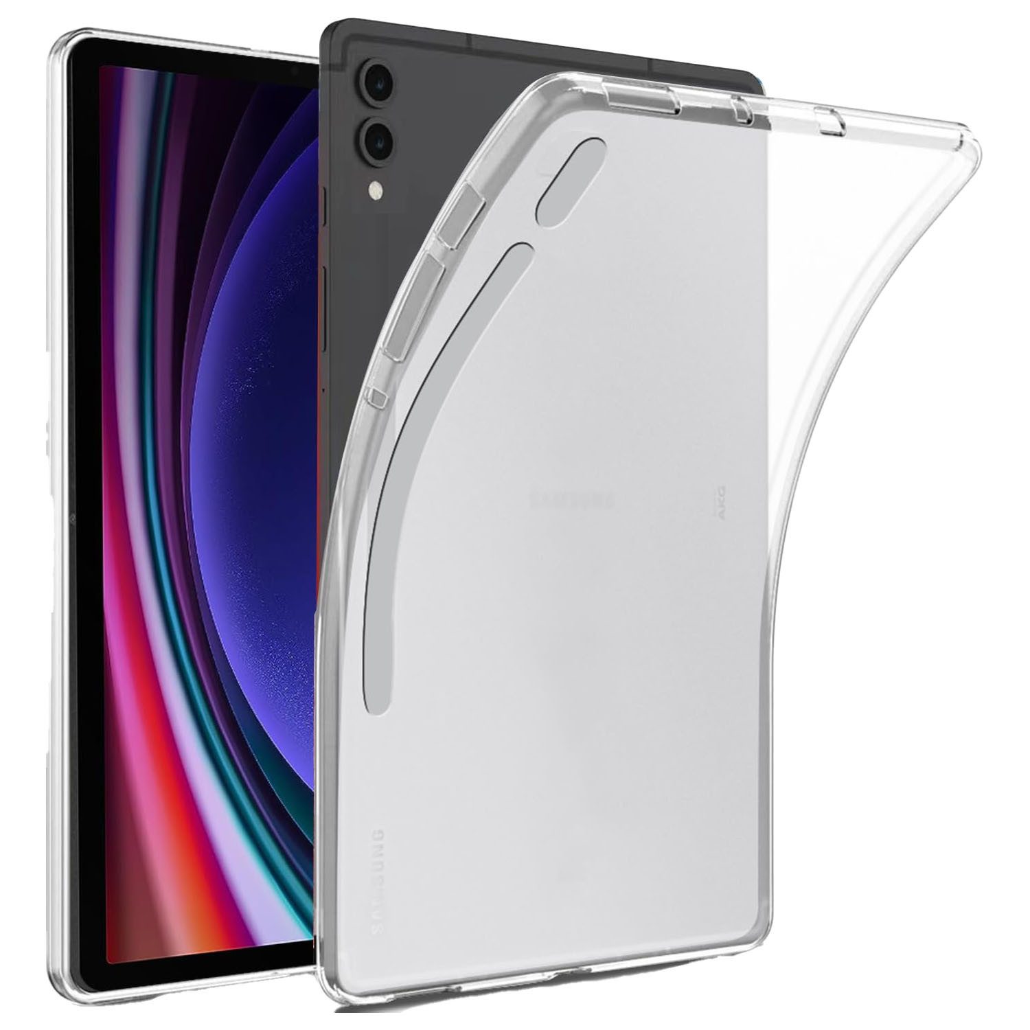 Wigento Tablet-Hülle Für Samsung Galaxy Tab S10 Plus / S9 Plus FE Silikon Tablet Hülle
