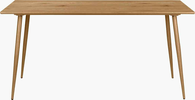Leonique Esstisch »Eadwine« (1-St), Tischplatte mit pflegeleiter Oberfläche, Gestell aus Metall, in verschiedenen Größen und Farbvarianten erhältlich, Höhe 76 cm
