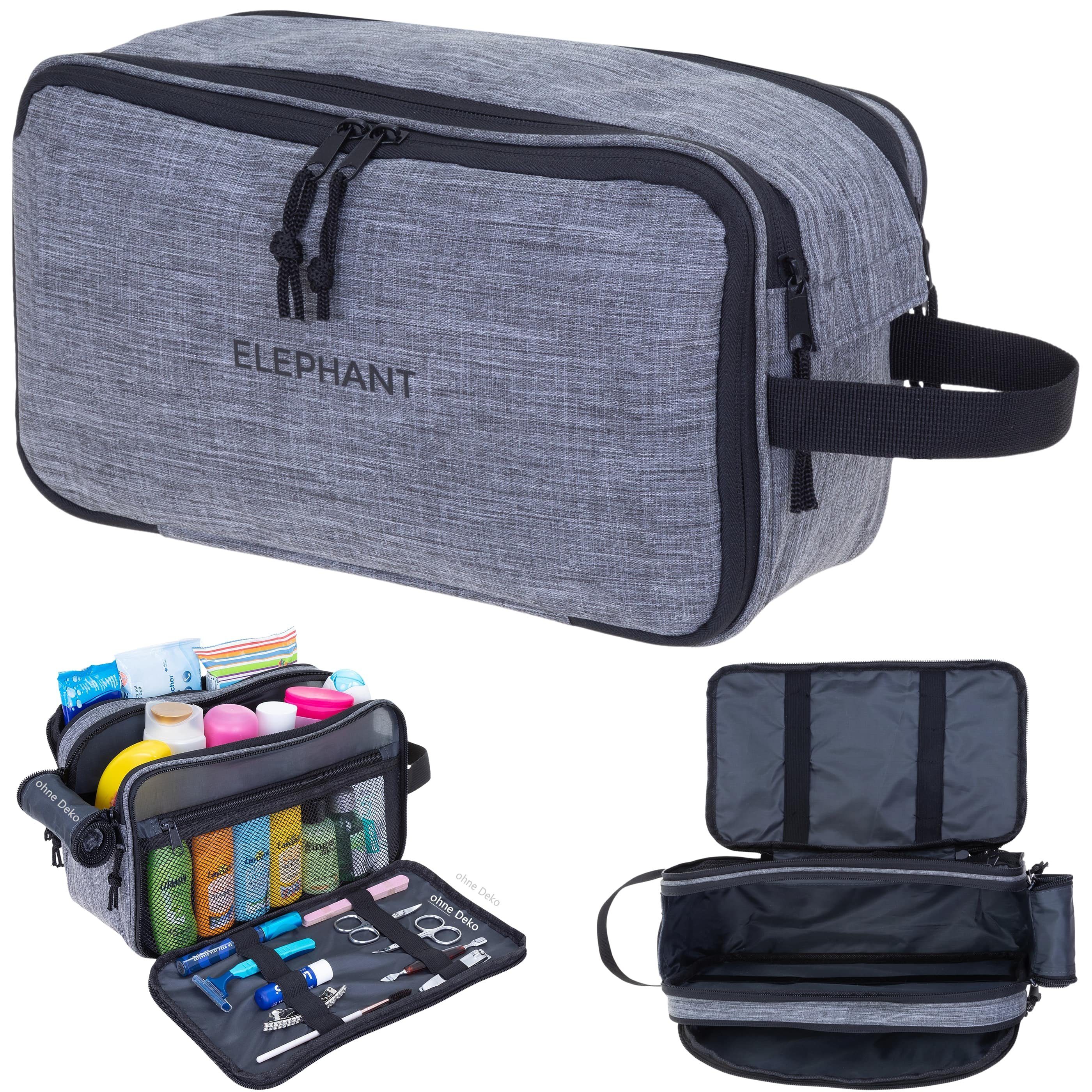 ELEPHANT Сумки для туалетного приладдя Travel Herren Damen Washbag Reise, Kulturtasche Kosmetiktasche Reise Tasche Sauna