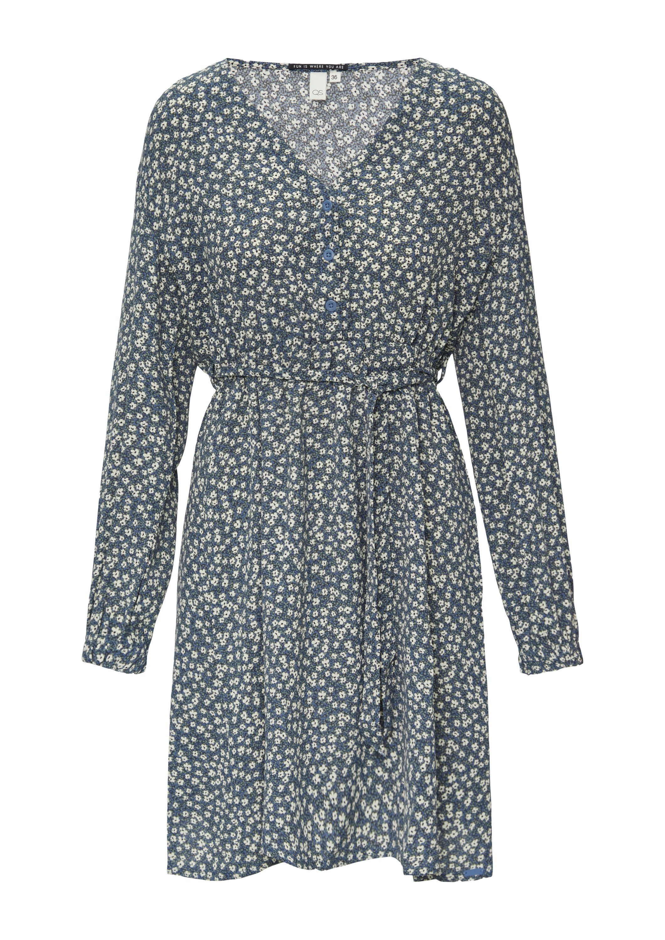 QS Minikleid Kleid Kurzes Crêpe-Kleid mit günstig online kaufen