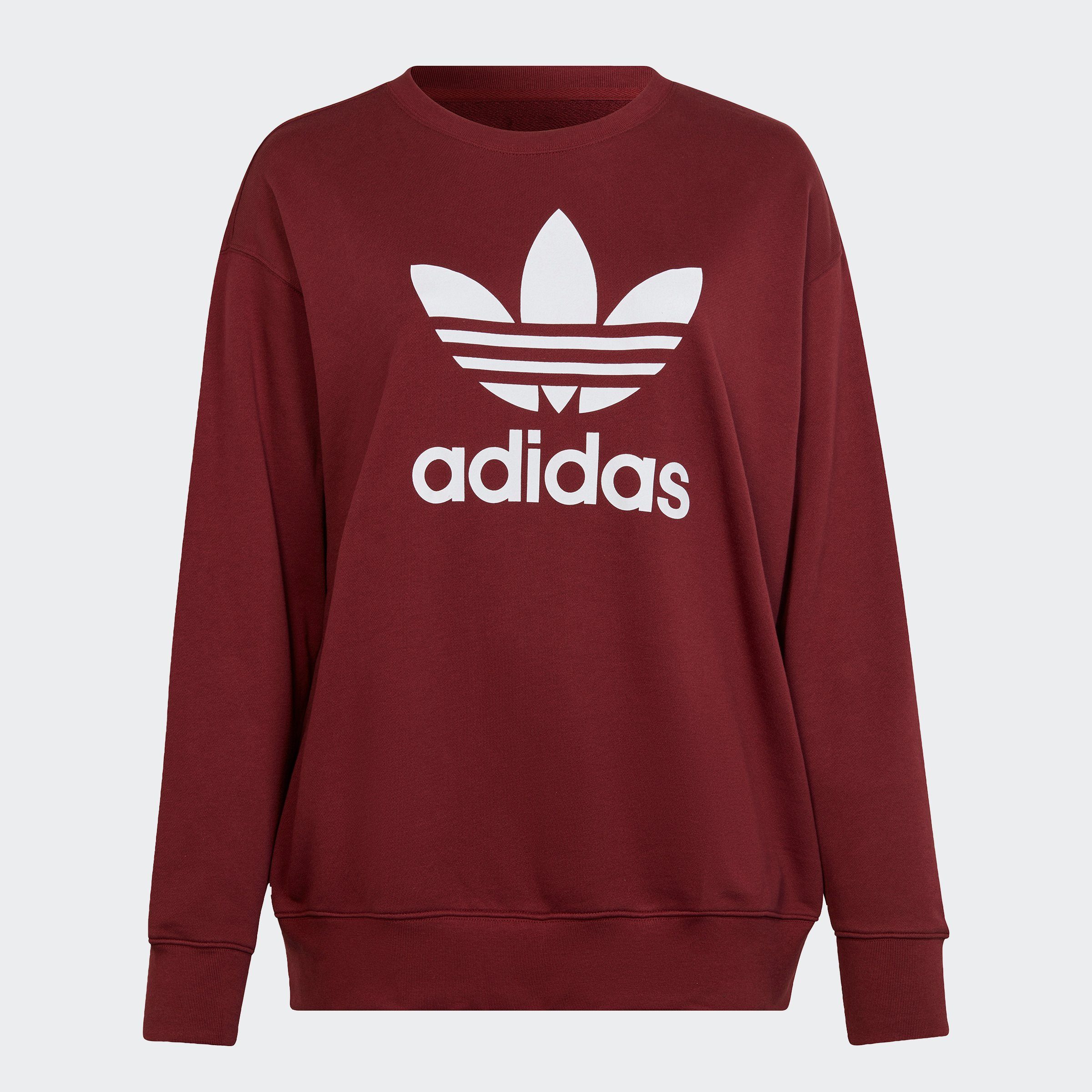 adidas Originals Shadow – Sweatshirt GROSSE TREFOIL Red GRÖSSEN