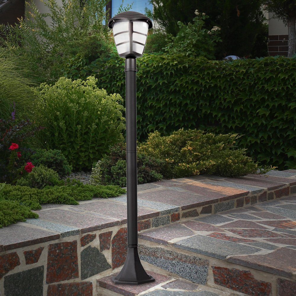 etc-shop Außen-Stehlampe, Leuchtmittel nicht Garten Außen Stehlampe Außenbeleuchtung inklusive, Säulenlampe Standleuchte