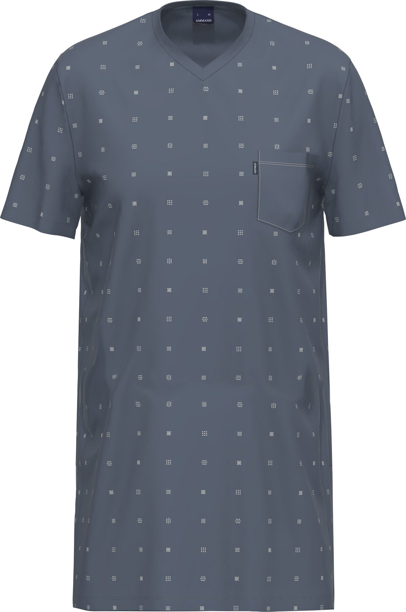 Ammann Nachthemd Herren-Nachthemd Single-Jersey gemustert günstig online kaufen