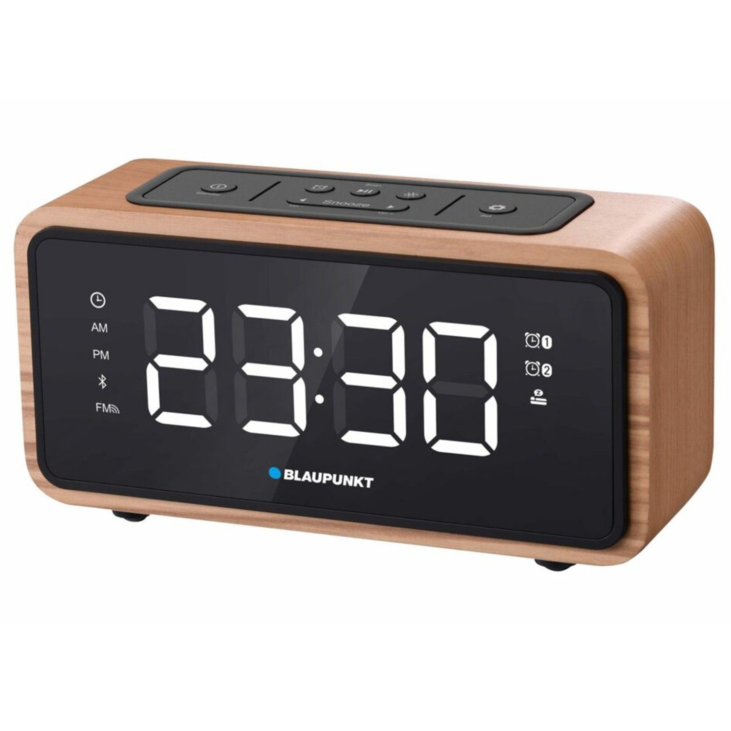 Radiowecker CR65BT FM-Radio mit Speicher für 60 Radiosender; Bluetooth-Funktion; Wecker