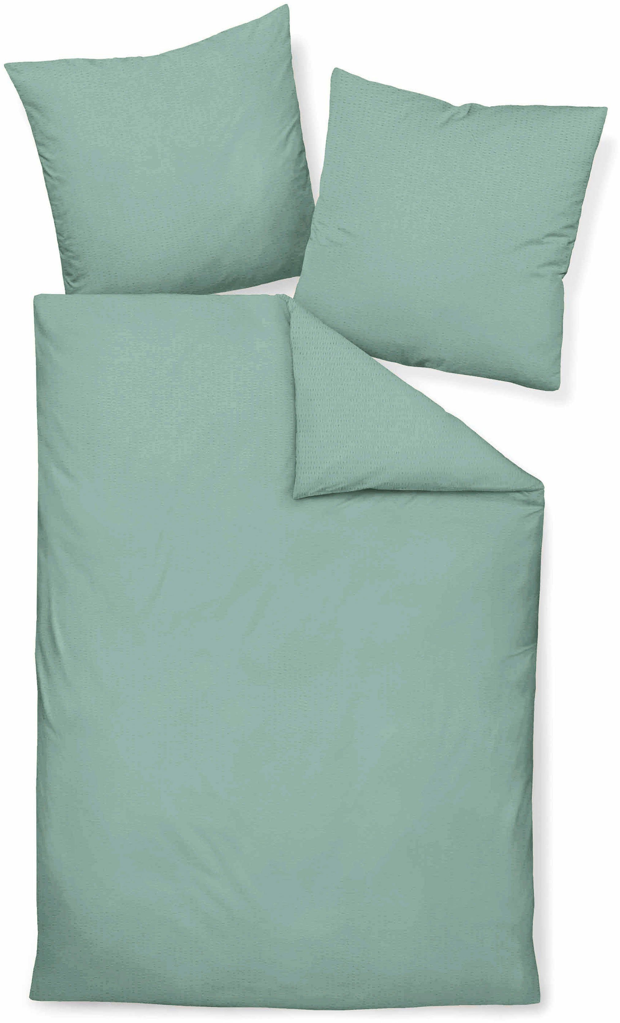 Janine Bettwäsche PIANO 0125 31, Seersucker 100% Baumwolle, uni, bügelfrei, günstig online kaufen
