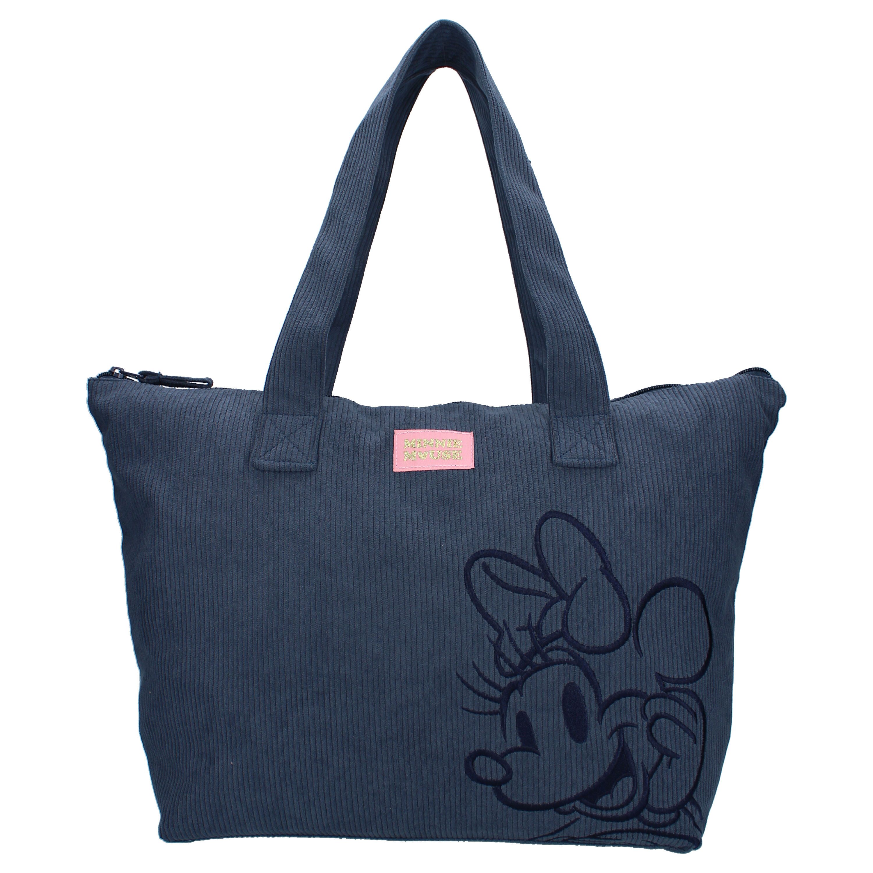 Disney Minnie Mouse Shopper Tasche – weicher Rippstoff & praktischer Stauraum – Bild 2 von 4